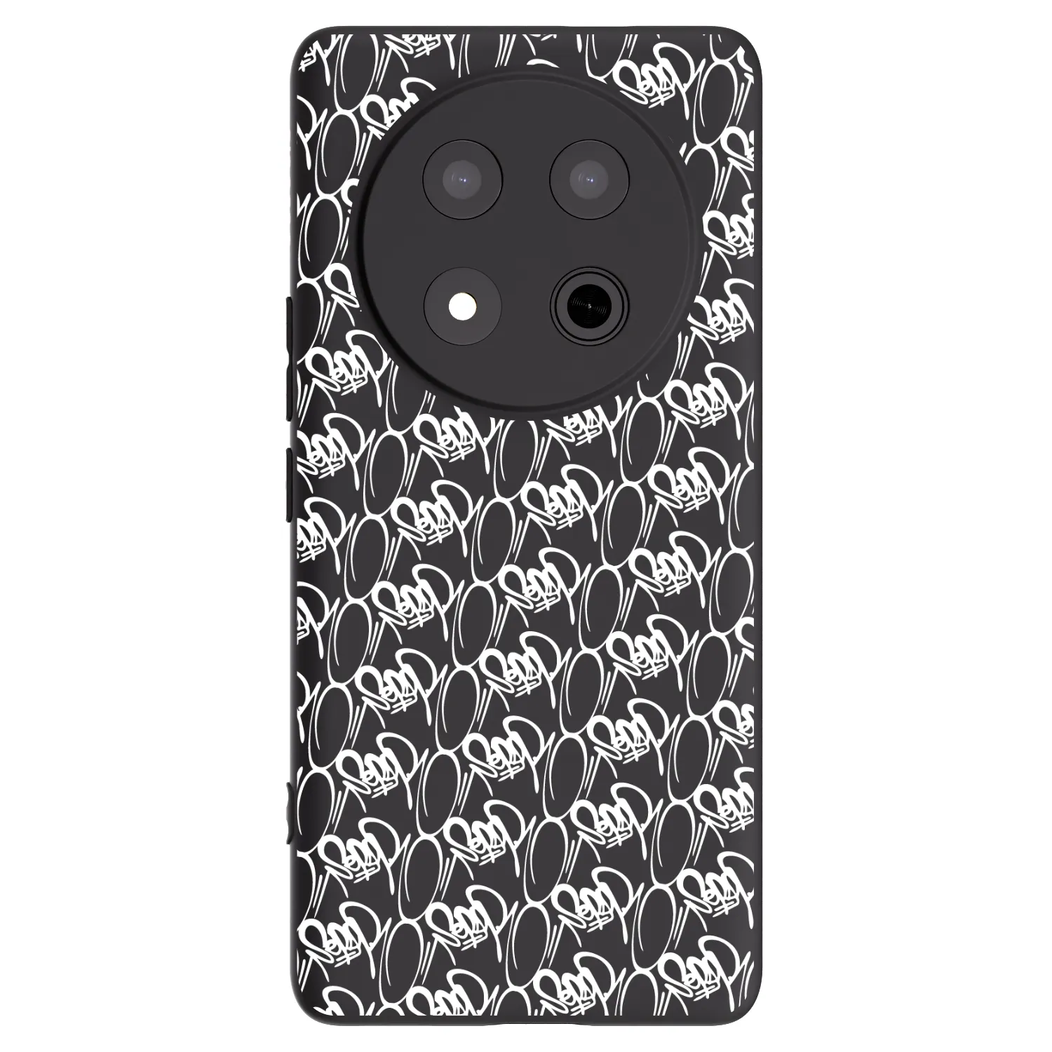 Picasee silikónový čierny obal pre Honor Magic7 Lite 5G - Separ - White On Black 2