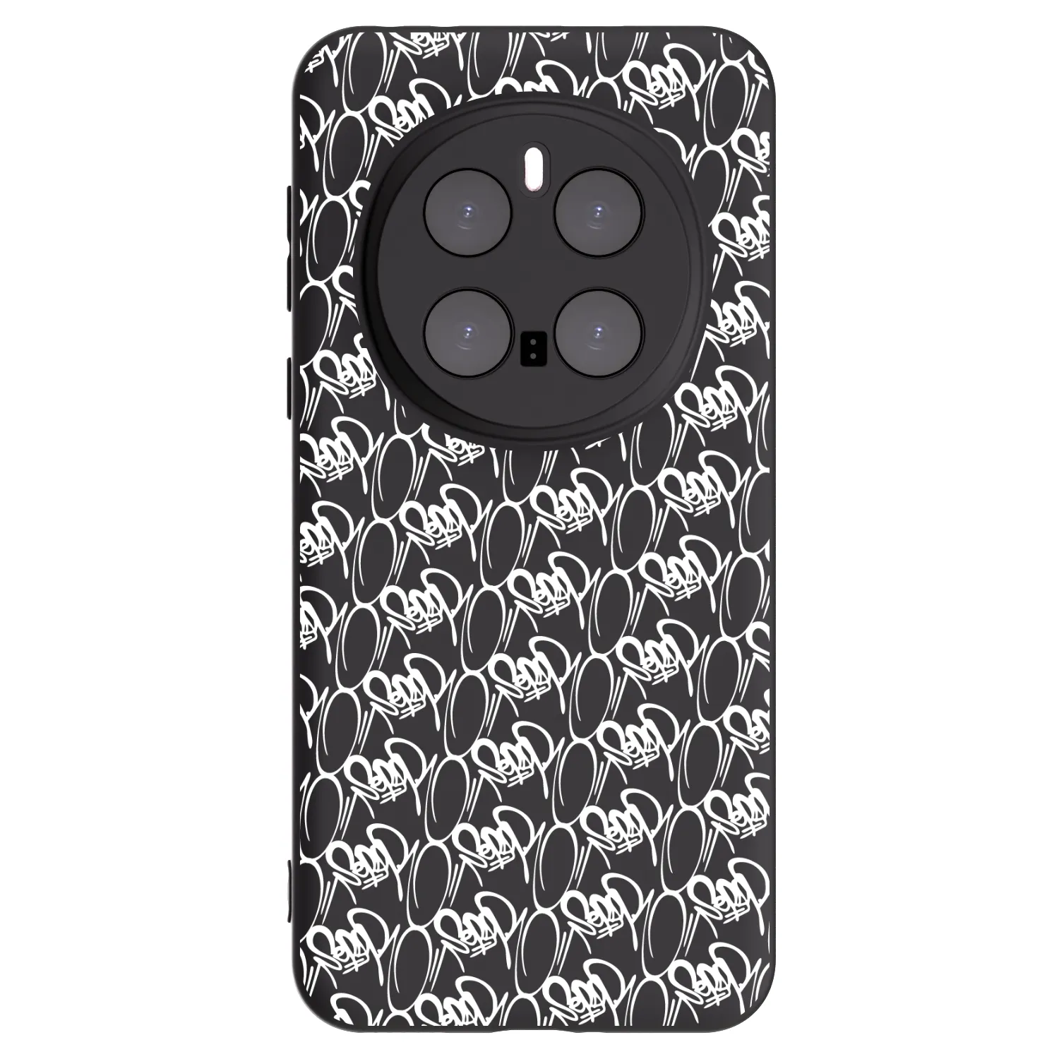 Picasee silikónový čierny obal pre Honor Magic7 Pro 5G - Separ - White On Black 2