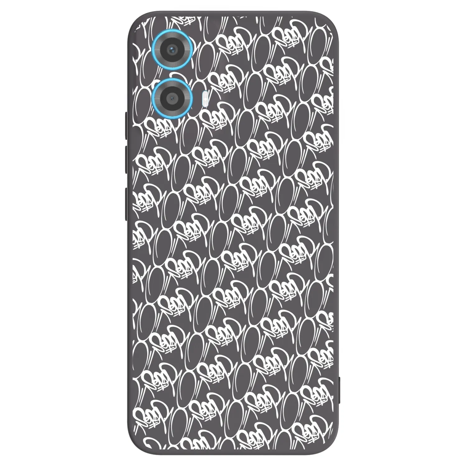 Picasee silikónový čierny obal pre Motorola Moto G34 5G - Separ - White On Black 2