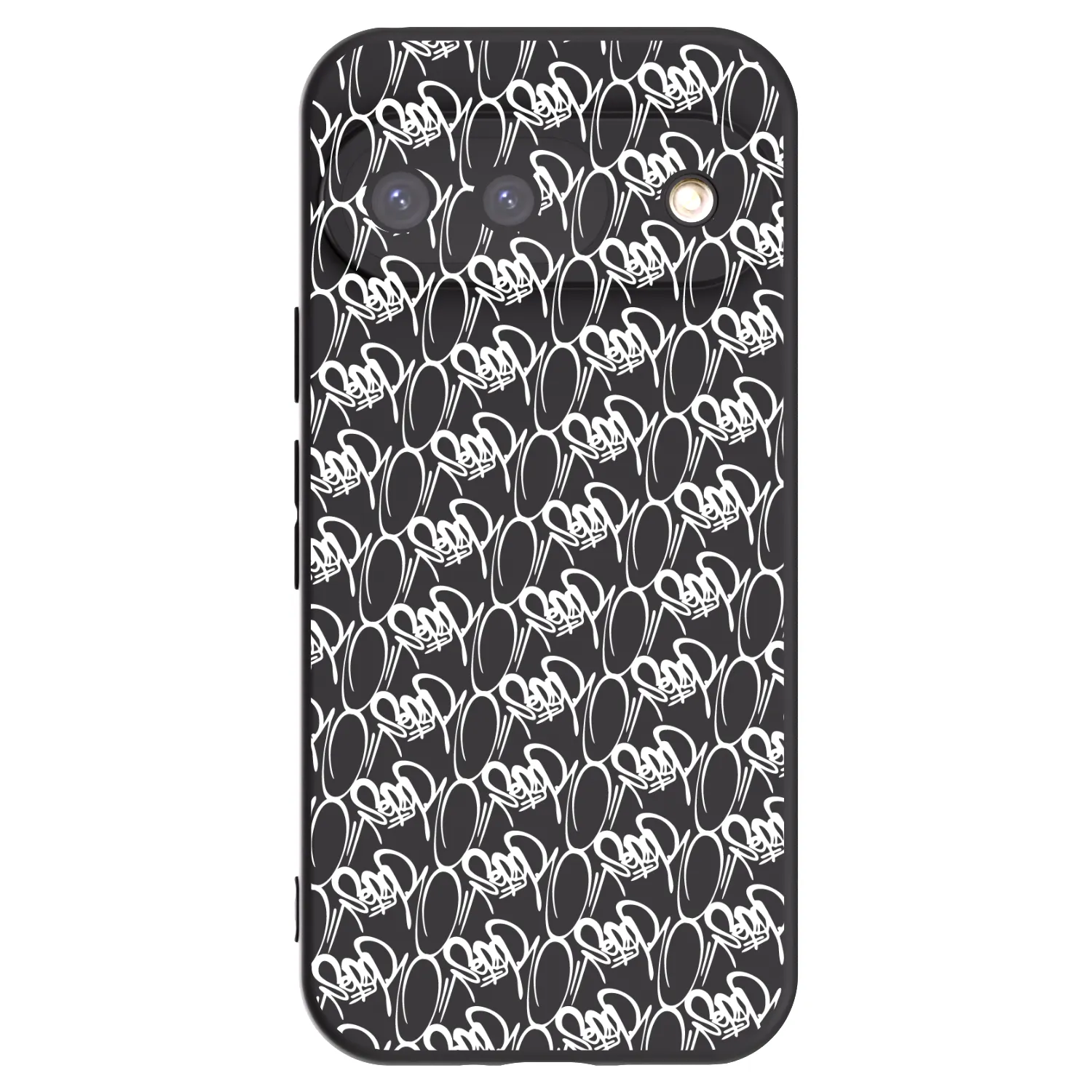 Picasee silikónový čierny obal pre Google Pixel 9 - Separ - White On Black 2