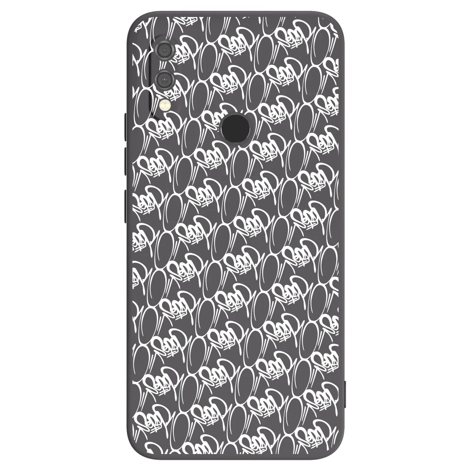 Picasee silikónový čierny obal pre Xiaomi Redmi Note 7 - Separ - White On Black 2