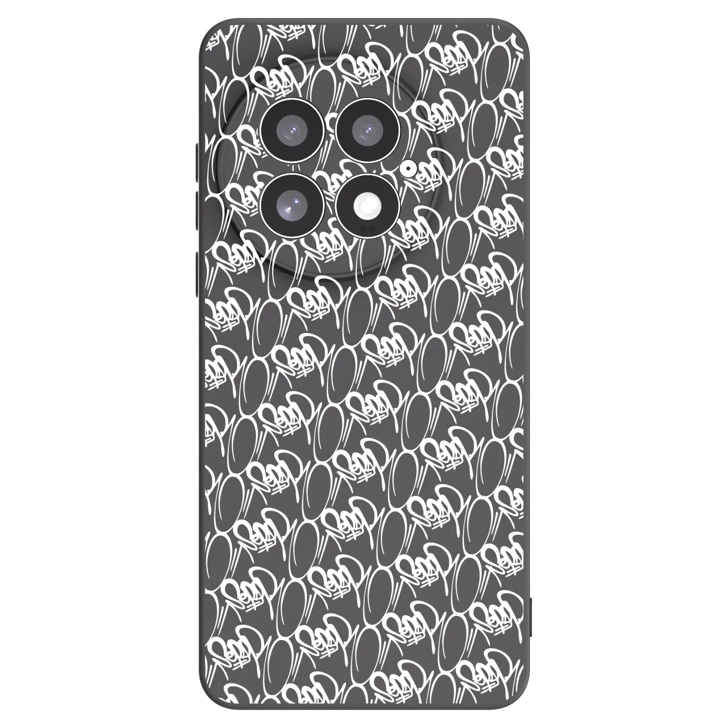 Picasee silikónový čierny obal pre OnePlus 13 5G - Separ - White On Black 2