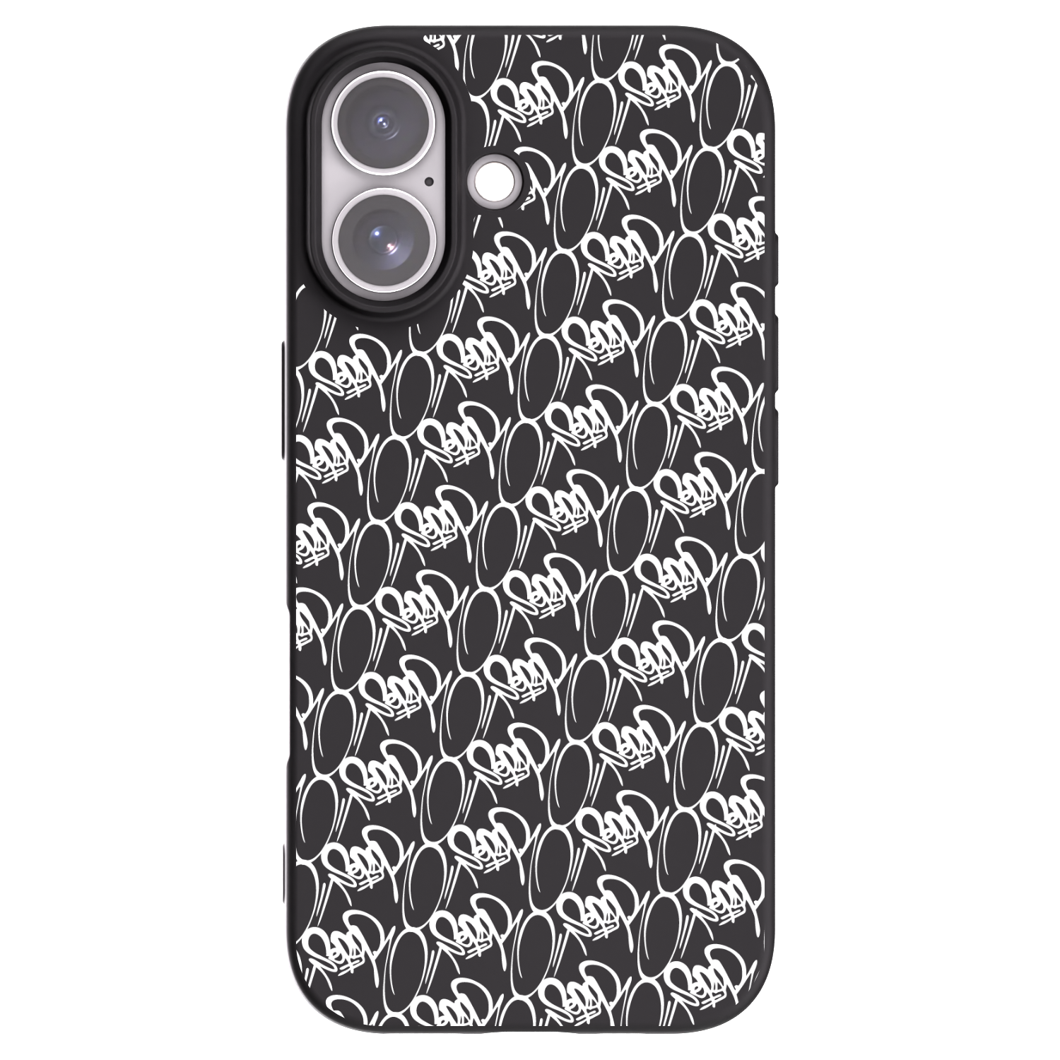 Picasee silikónový čierny obal pre Apple iPhone 17 - Separ - White On Black 2