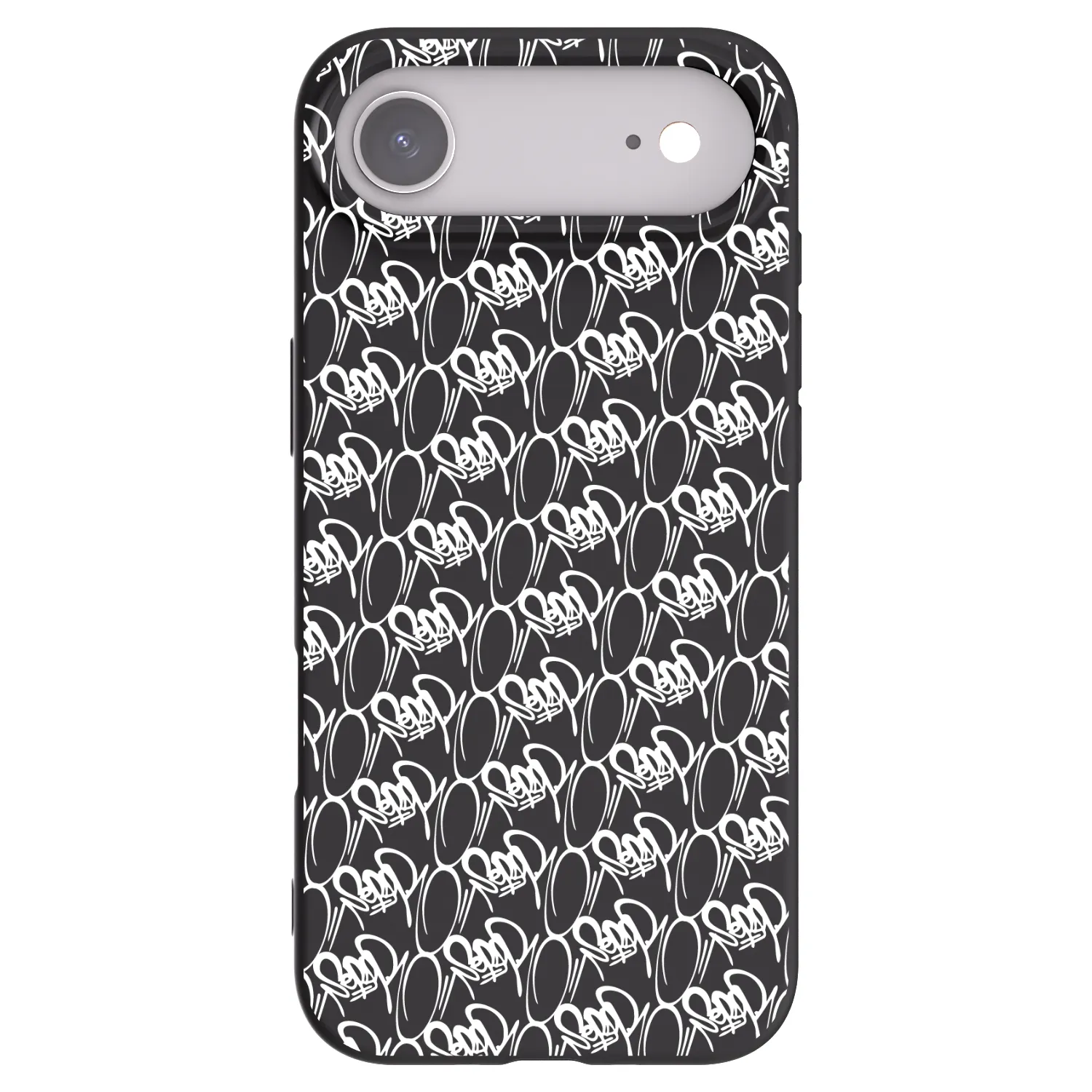 Picasee silikónový čierny obal pre Apple iPhone Air - Separ - White On Black 2