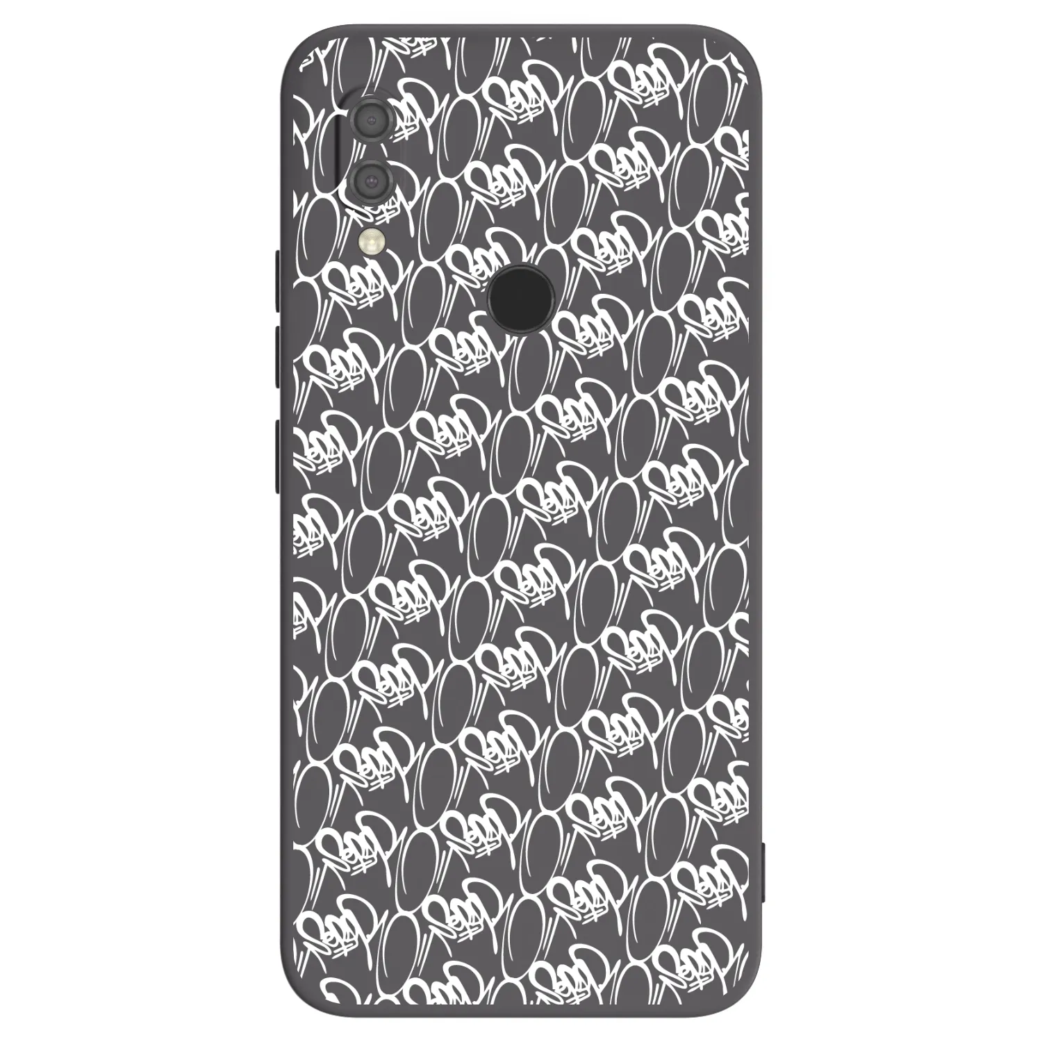 Picasee silikónový čierny obal pre Xiaomi Redmi 7 - Separ - White On Black 2