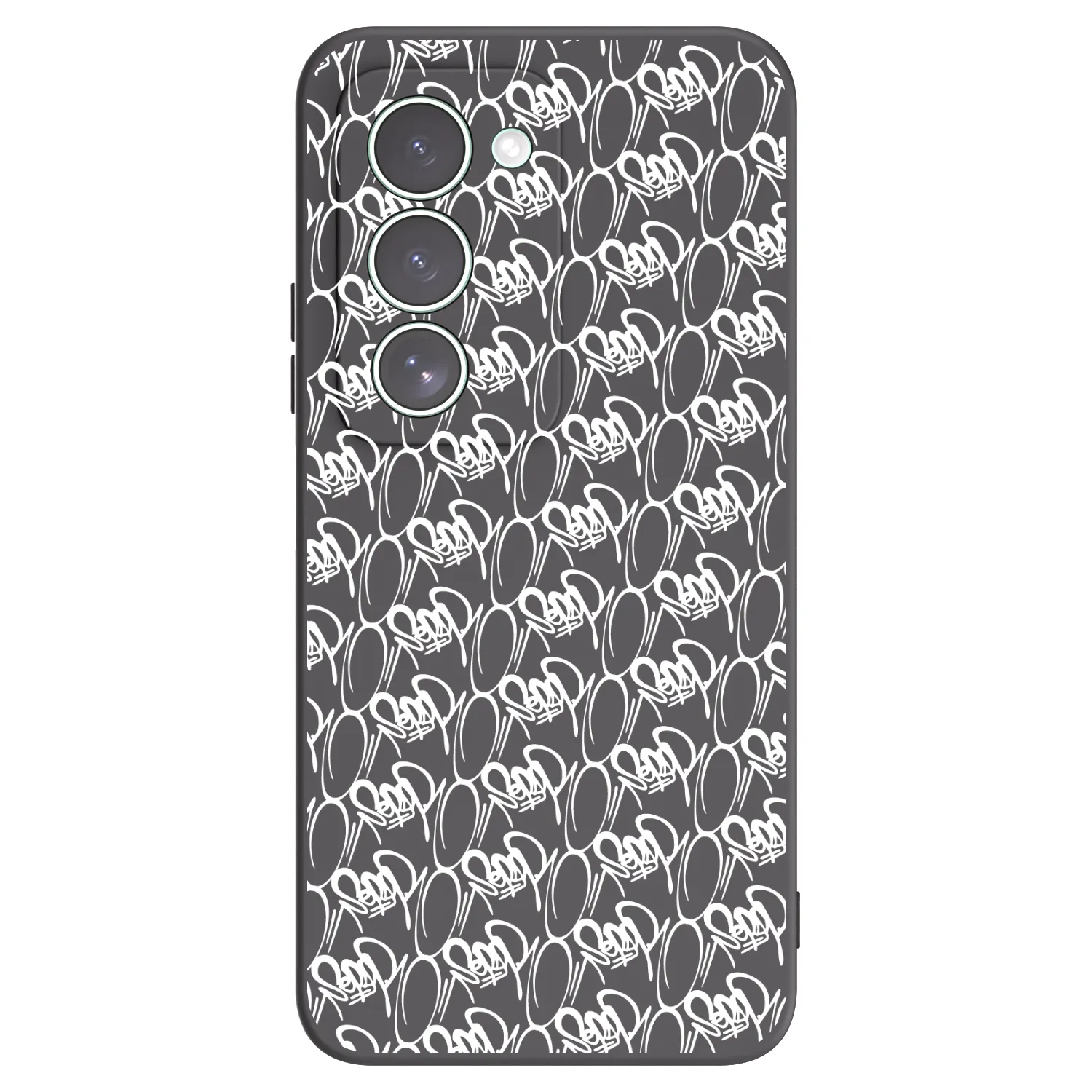 Silikónový čierny obal pre Xiaomi Redmi 15 5G - Separ - White On Black 2