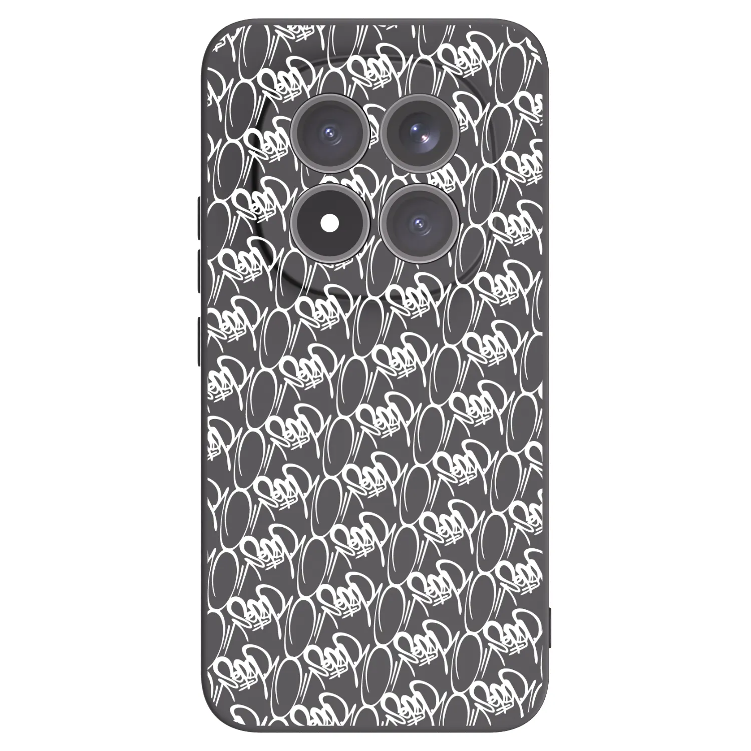 Silikónový čierny obal pre Xiaomi Redmi Note 15 Pro+ - Separ - White On Black 2