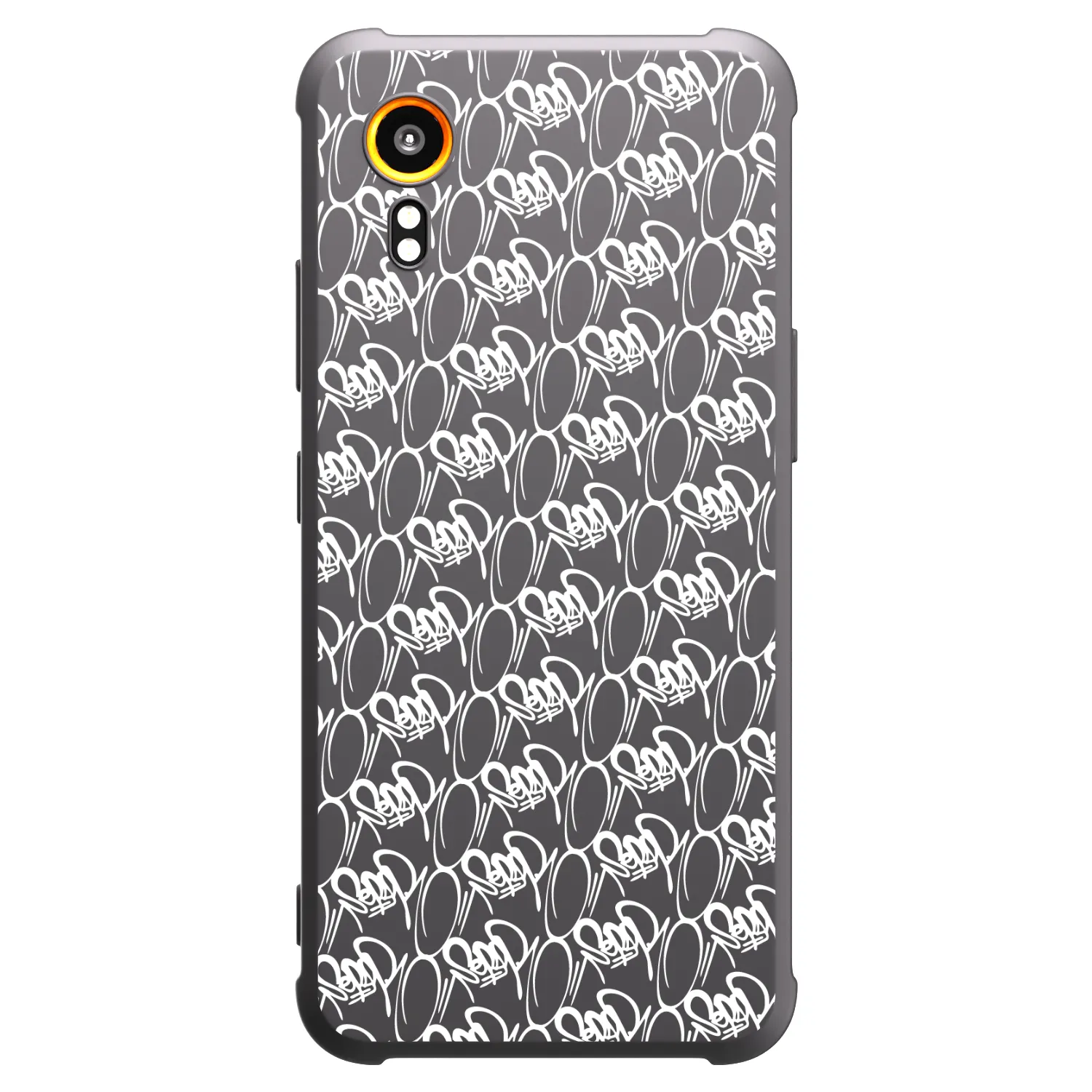 Picasee silikónový čierny obal pre Samsung Galaxy Xcover 7 - Separ - White On Black 2
