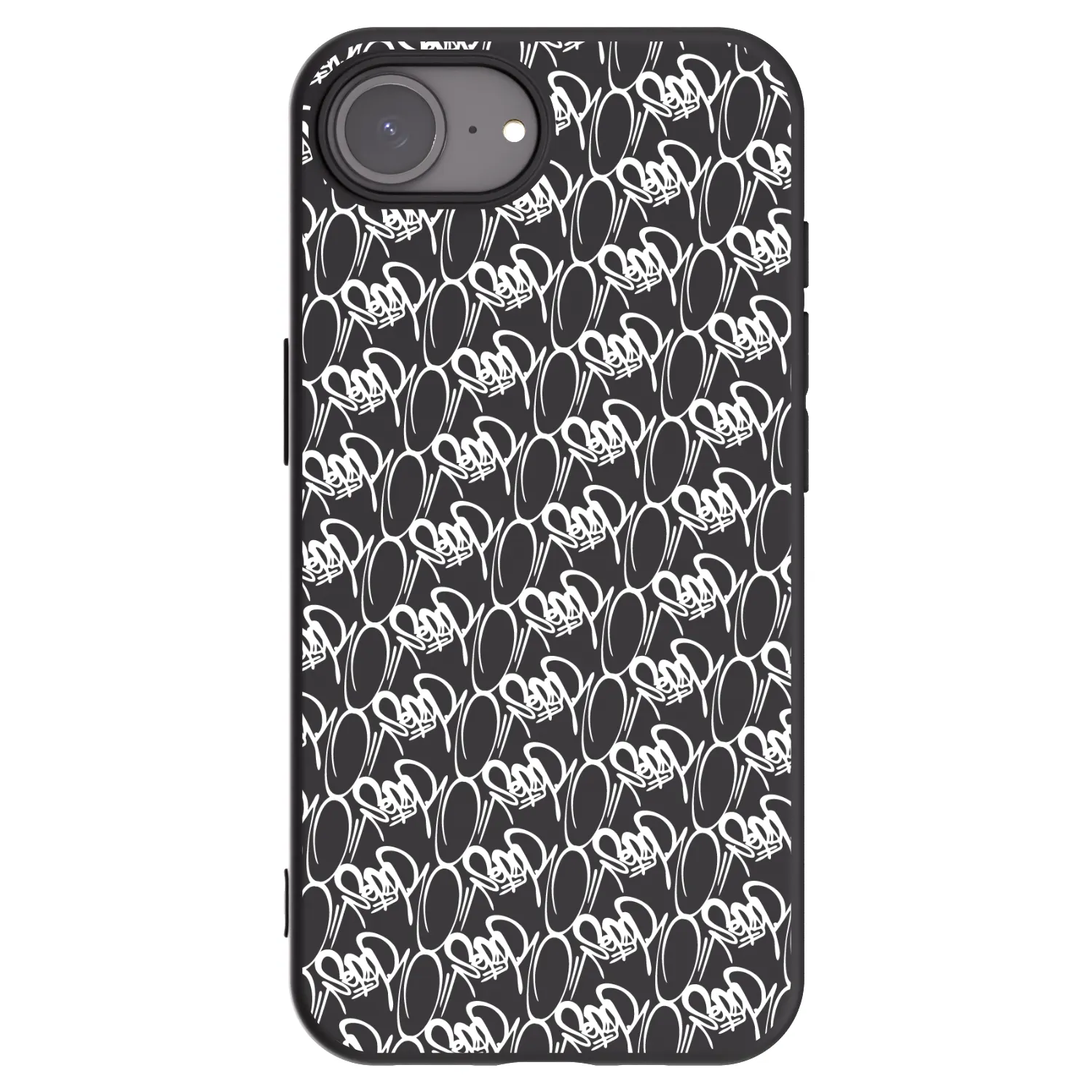 Picasee silikónový čierny obal pre Apple iPhone 17e - Separ - White On Black 2