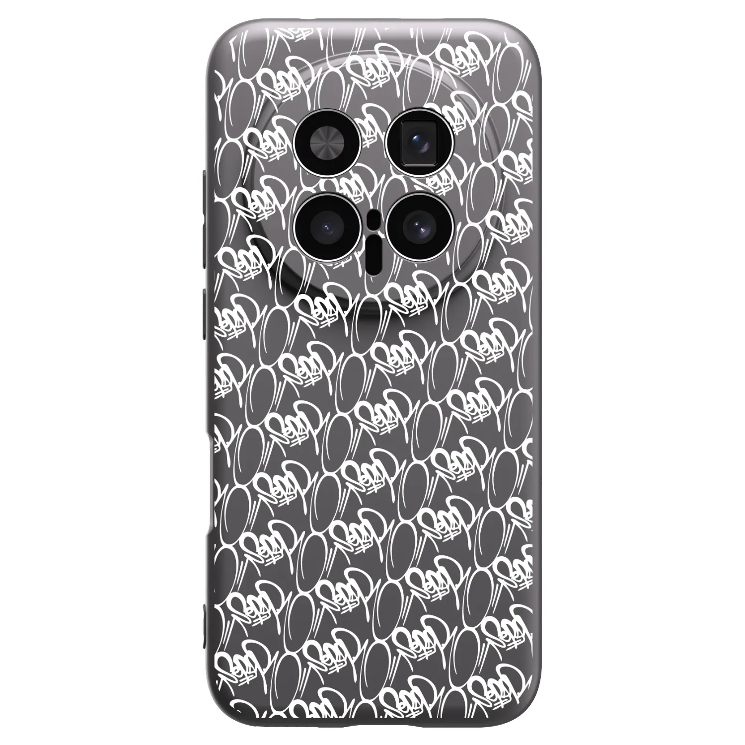 Picasee silikónový čierny obal pre Honor Magic8 Pro 5G - Separ - White On Black 2