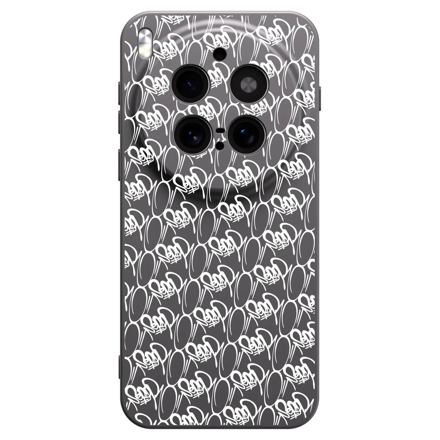 Picasee silikónový čierny obal pre Vivo X300 Pro - Separ - White On Black 2