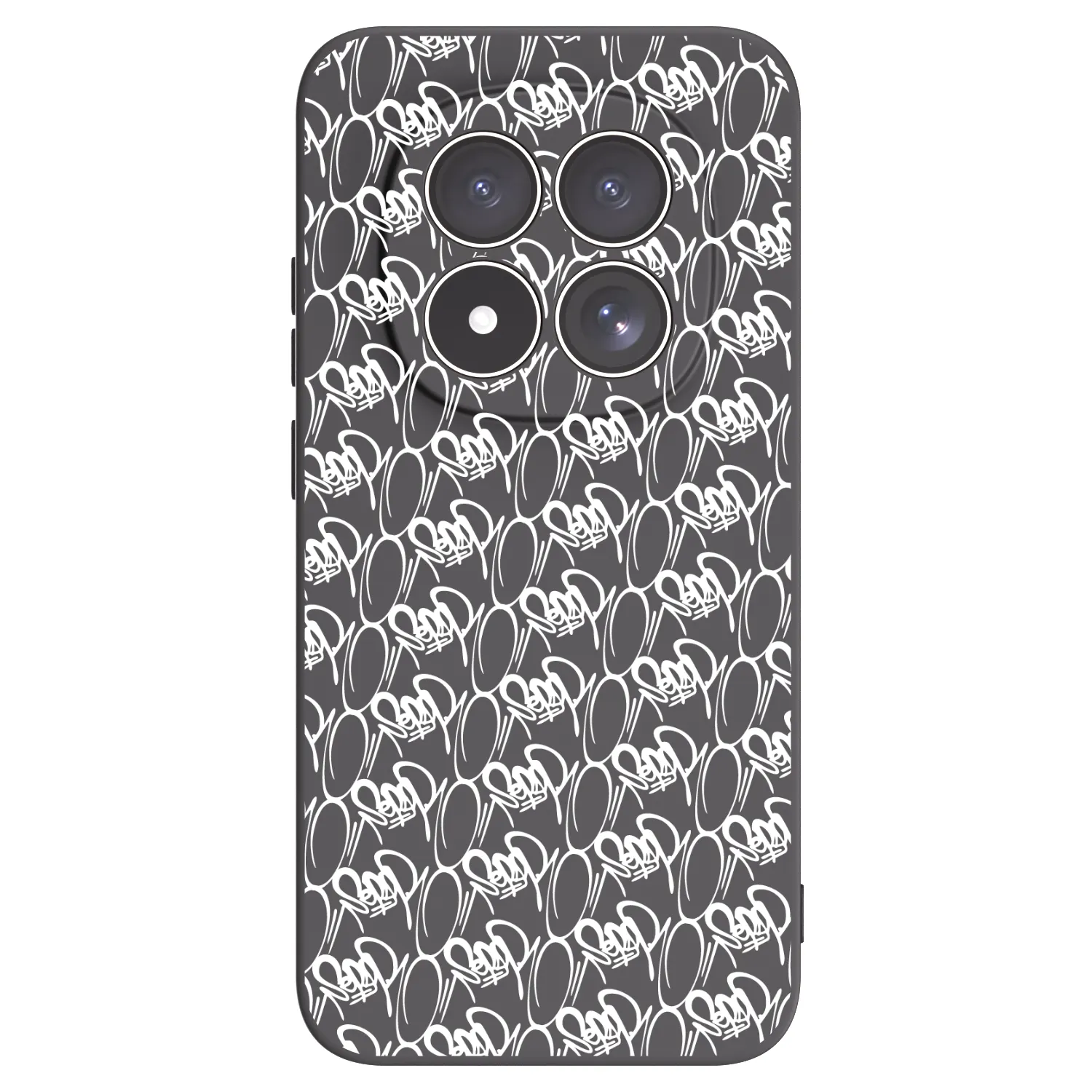 Picasee silikónový čierny obal pre Xiaomi Redmi Note 15 Pro 5G - Separ - White On Black 2