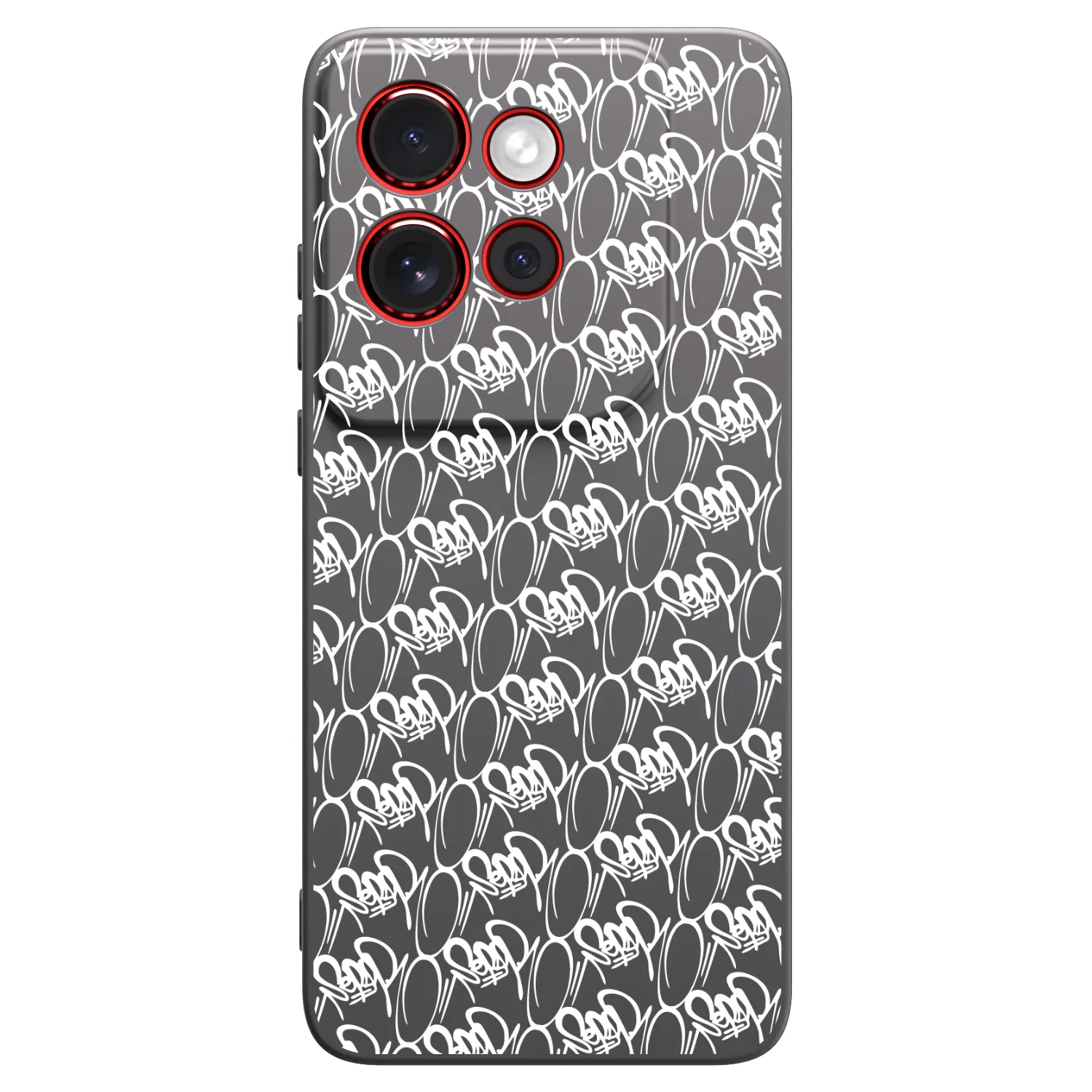 Picasee silikónový čierny obal pre Motorola Edge 60 Neo 5G - Separ - White On Black 2