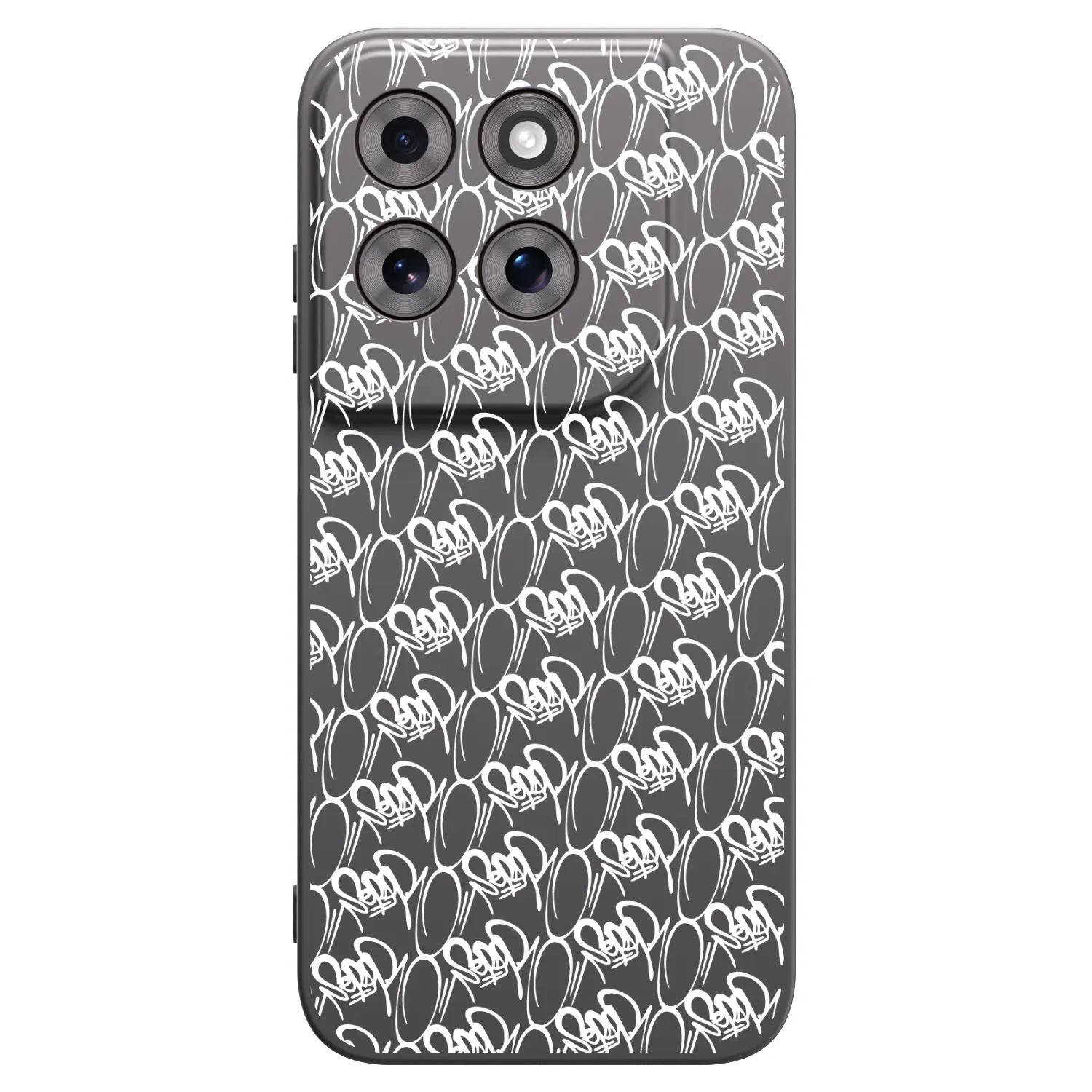 Picasee silikónový čierny obal pre Motorola Moto G77 - Separ - White On Black 2