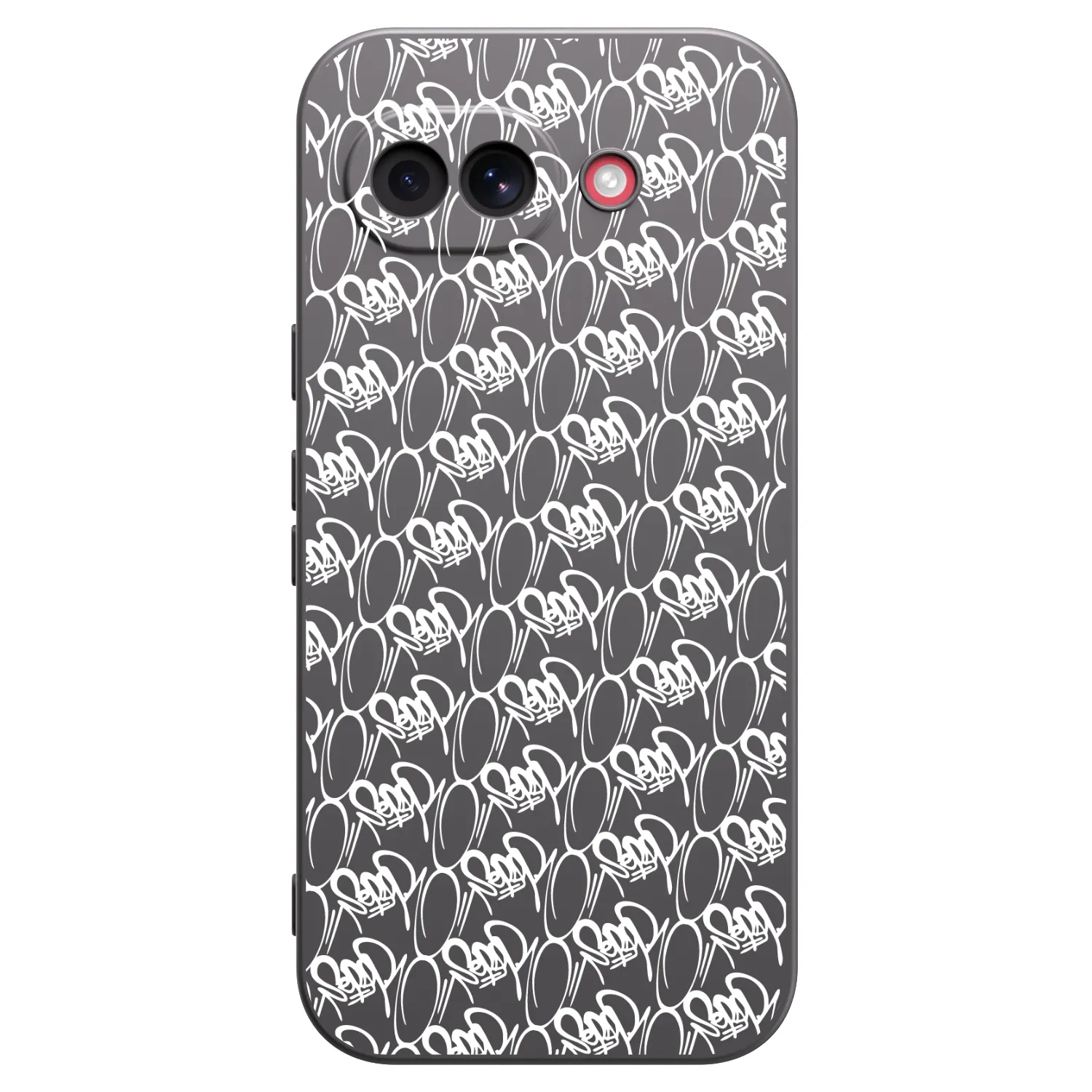 Picasee silikónový čierny obal pre Google Pixel 10a - Separ - White On Black 2