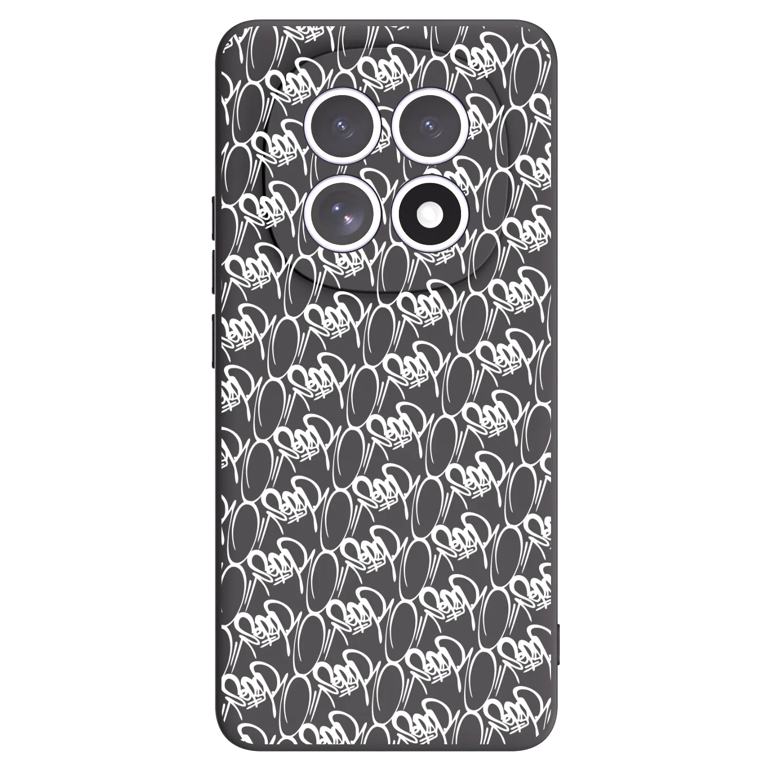 Picasee silikónový čierny obal pre Xiaomi Redmi Note 15 5G - Separ - White On Black 2