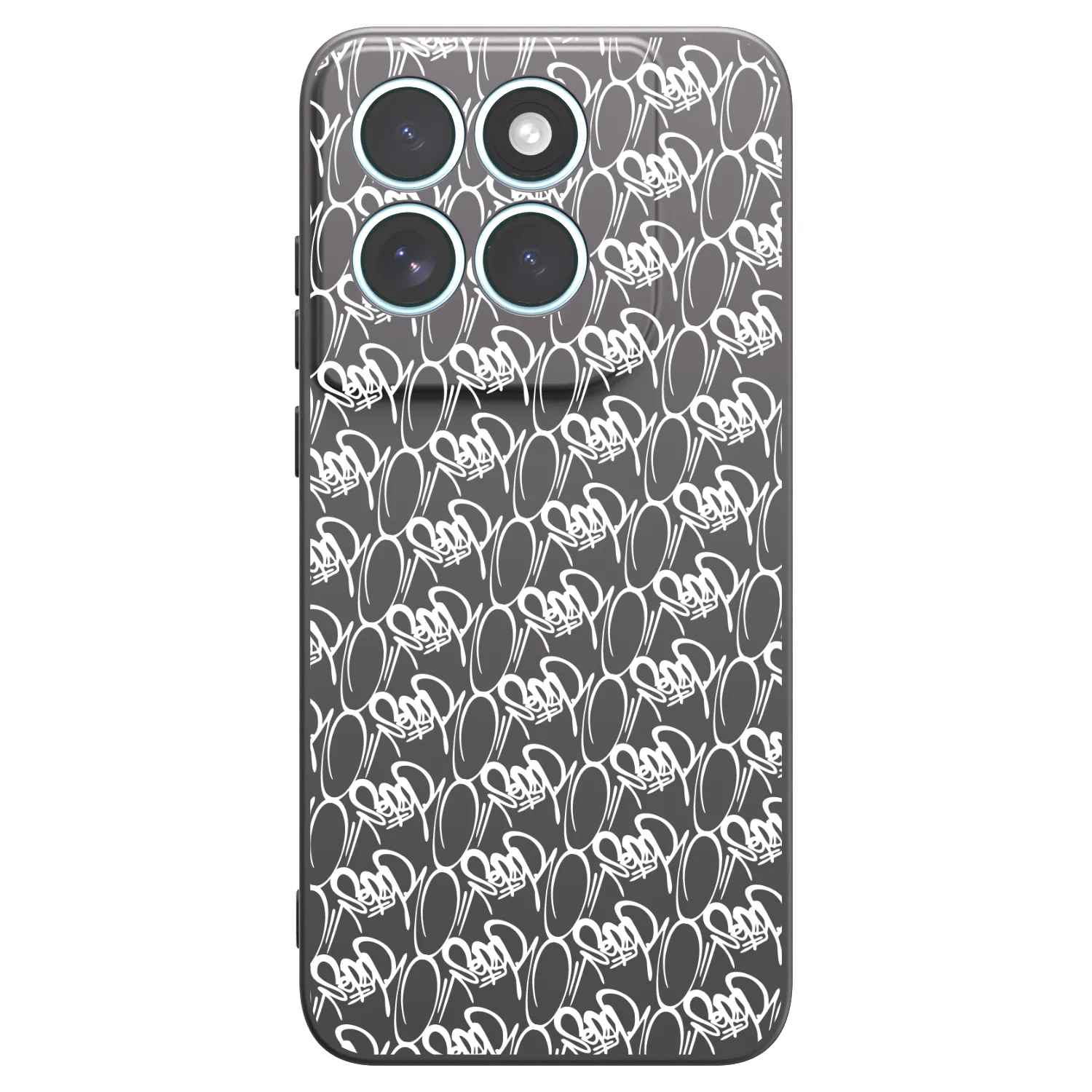 Picasee silikónový čierny obal pre Motorola Edge 70 Fusion - Separ - White On Black 2