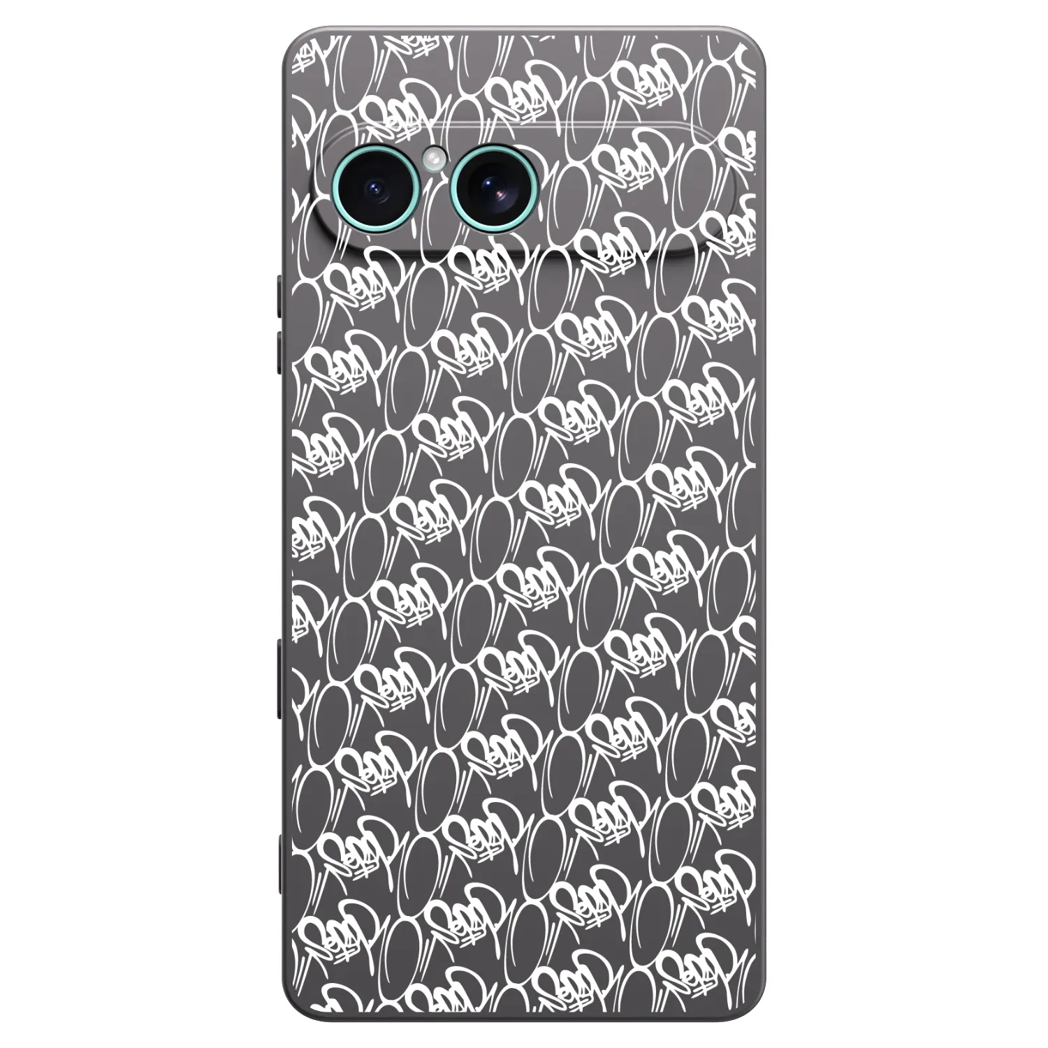 Picasee silikónový čierny obal pre Sony Xperia 10 VII - Separ - White On Black 2