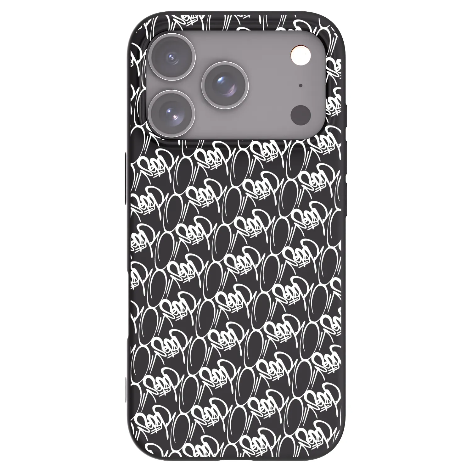 Picasee silikónový čierny obal pre Apple iPhone 18 Pro - Separ - White On Black 2