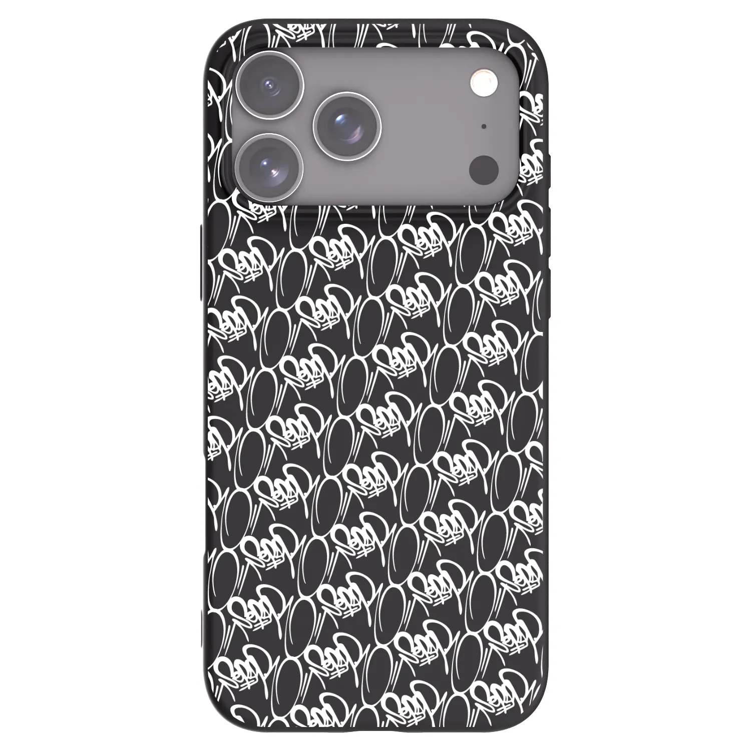 Picasee silikónový čierny obal pre Apple iPhone 18 Pro Max - Separ - White On Black 2