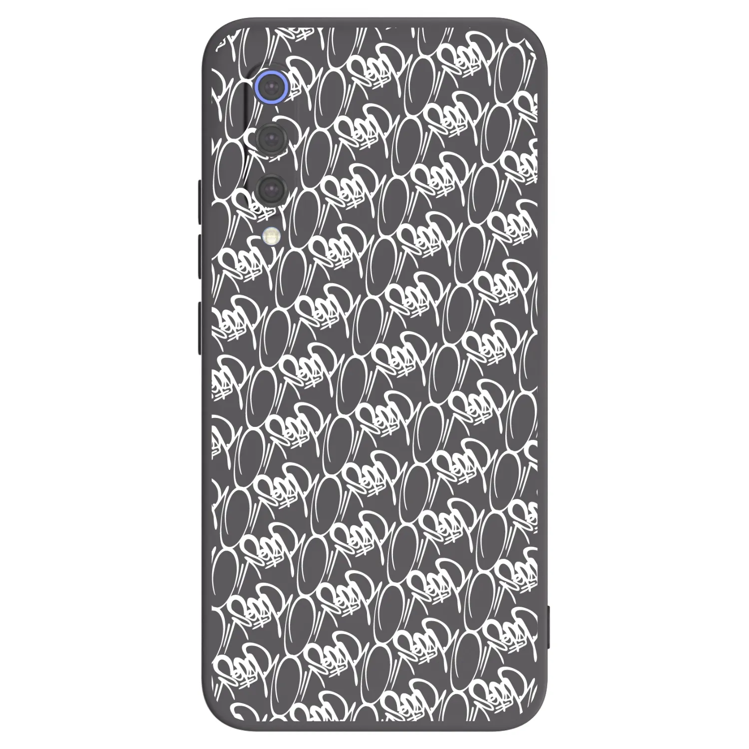 Picasee silikónový čierny obal pre Xiaomi Mi 9 SE - Separ - White On Black 2