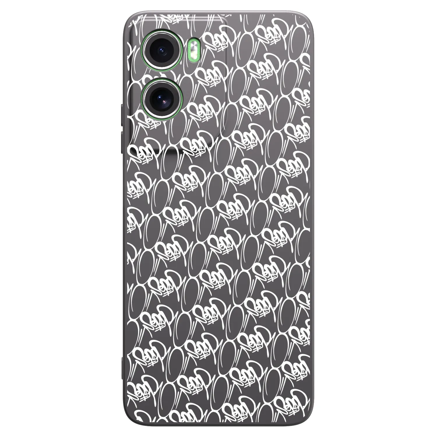Picasee silikónový čierny obal pre Motorola Moto G06 - Separ - White On Black 2