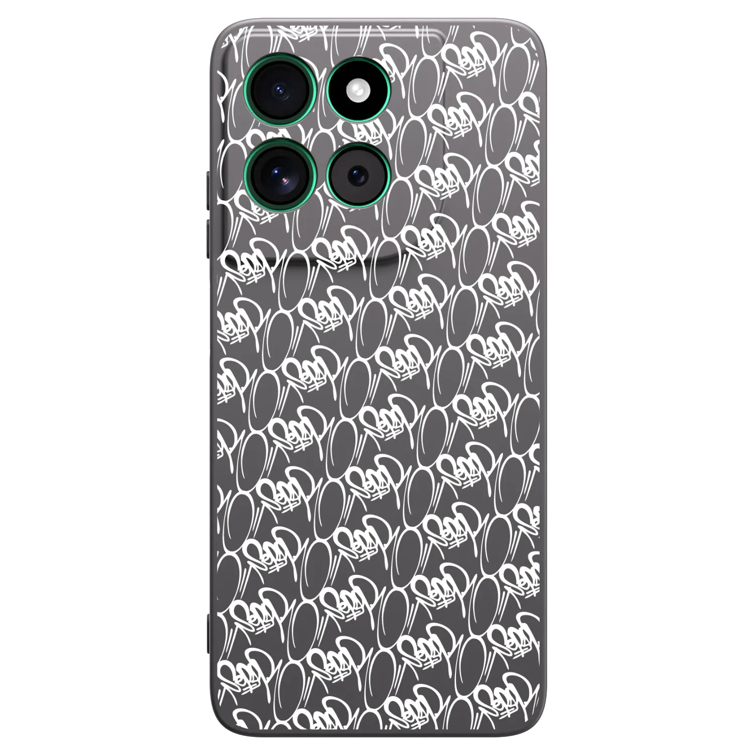 Picasee silikónový čierny obal pre Motorola Moto G57 Power - Separ - White On Black 2