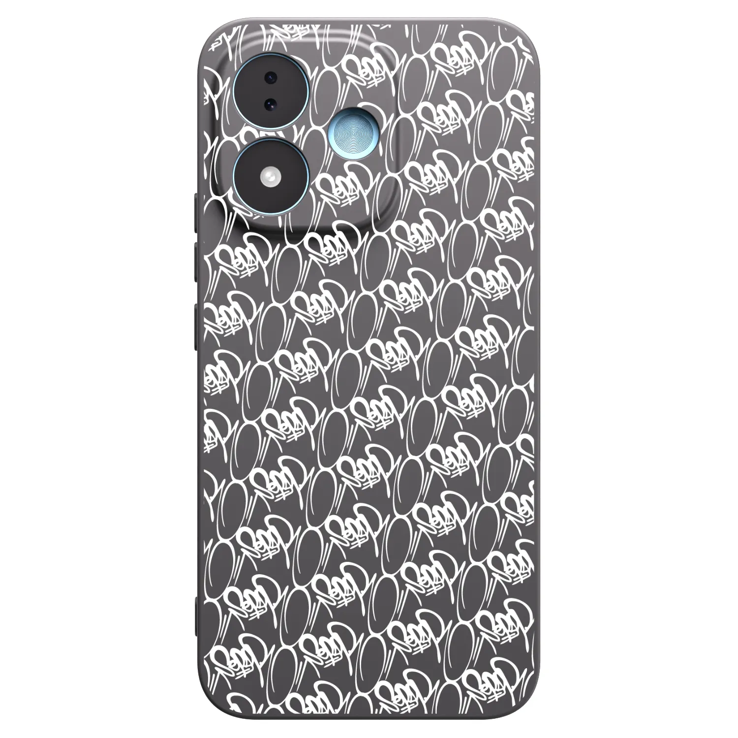 Picasee silikónový čierny obal pre Xiaomi Redmi Note 17 5G - Separ - White On Black 2