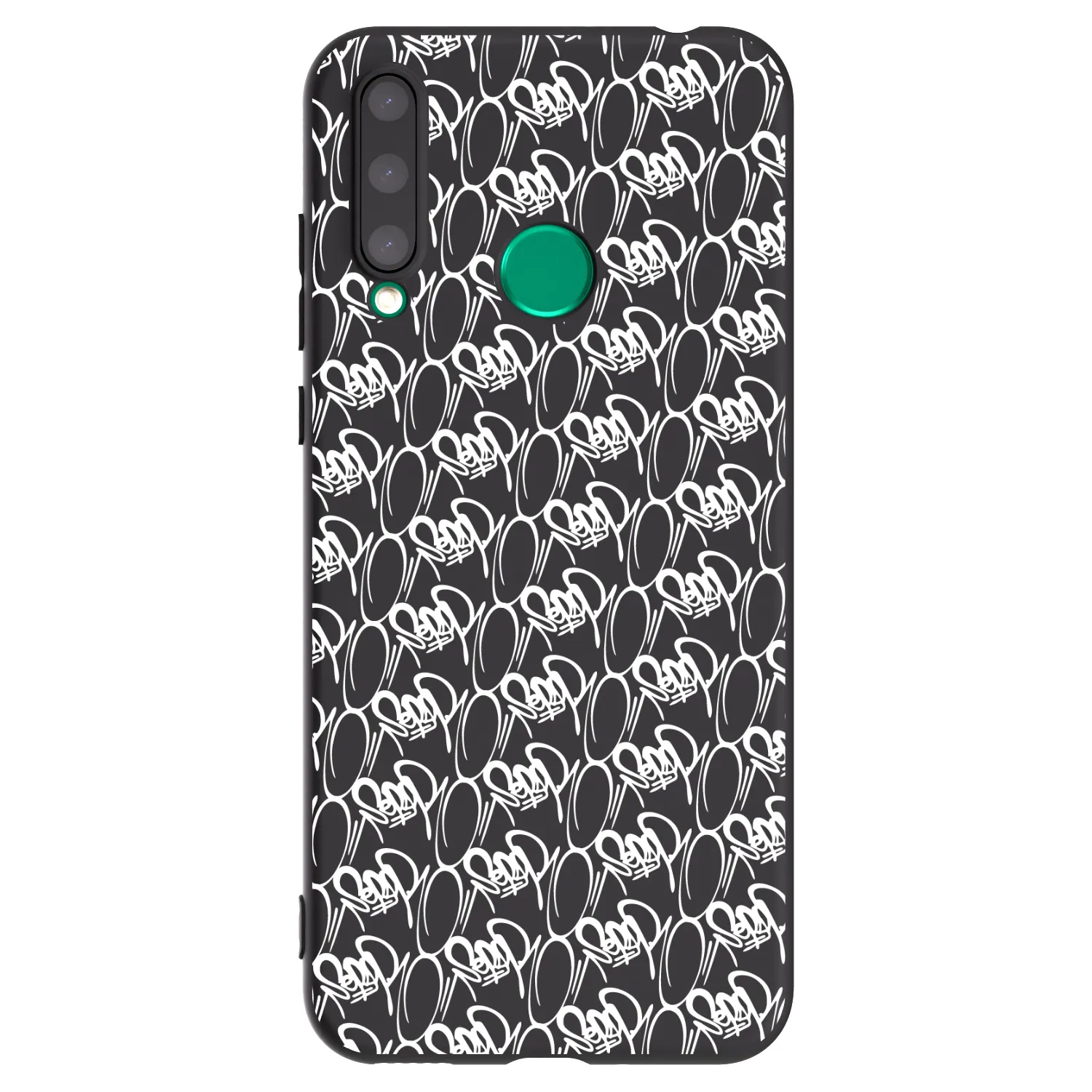 Picasee silikónový čierny obal pre Honor 20 Lite - Separ - White On Black 2