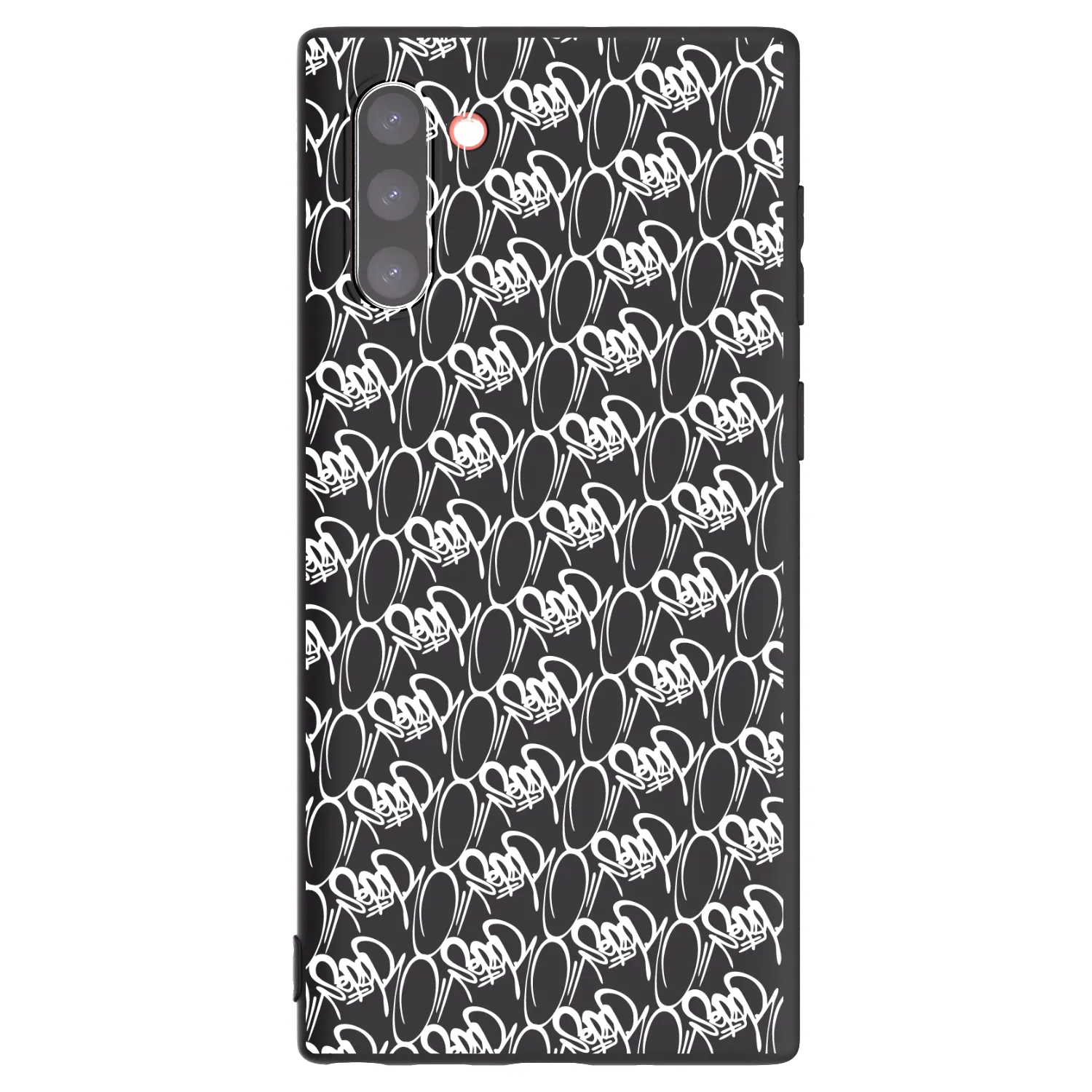 Picasee silikónový čierny obal pre Samsung Galaxy Note 10 N970F - Separ - White On Black 2