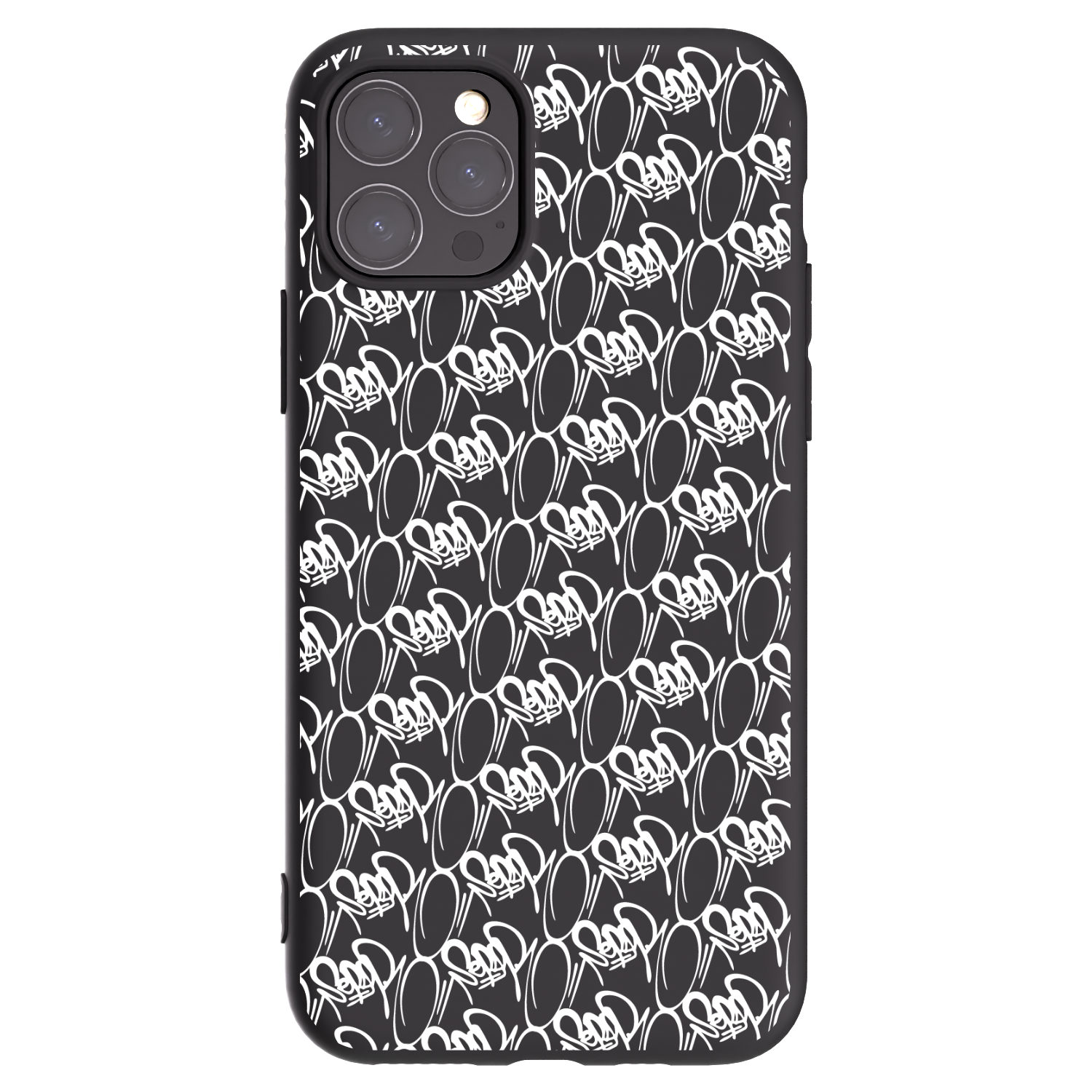Picasee silikónový čierny obal pre Apple iPhone 11 Pro - Separ - White On Black 2