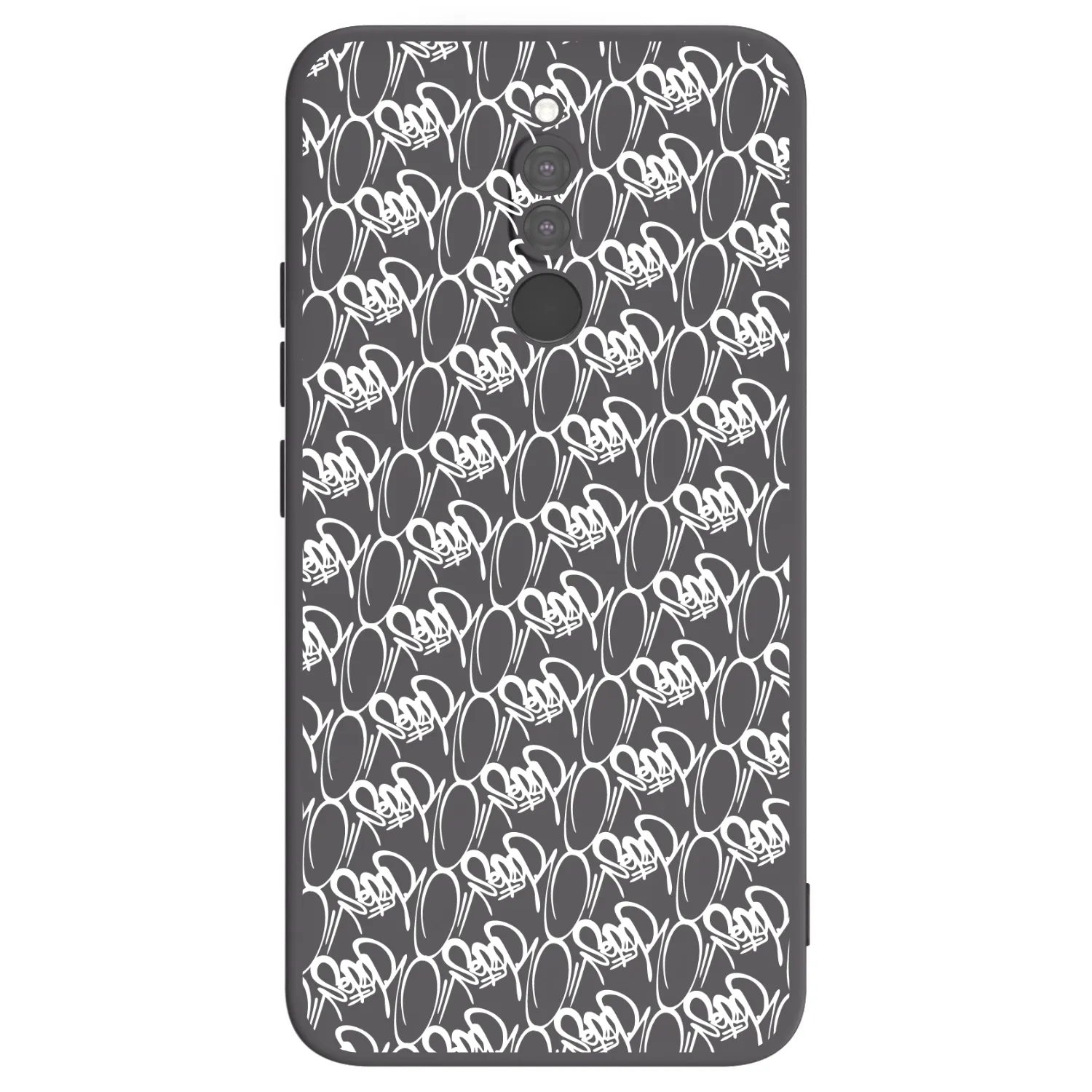 Picasee silikónový čierny obal pre Xiaomi Redmi 8 - Separ - White On Black 2