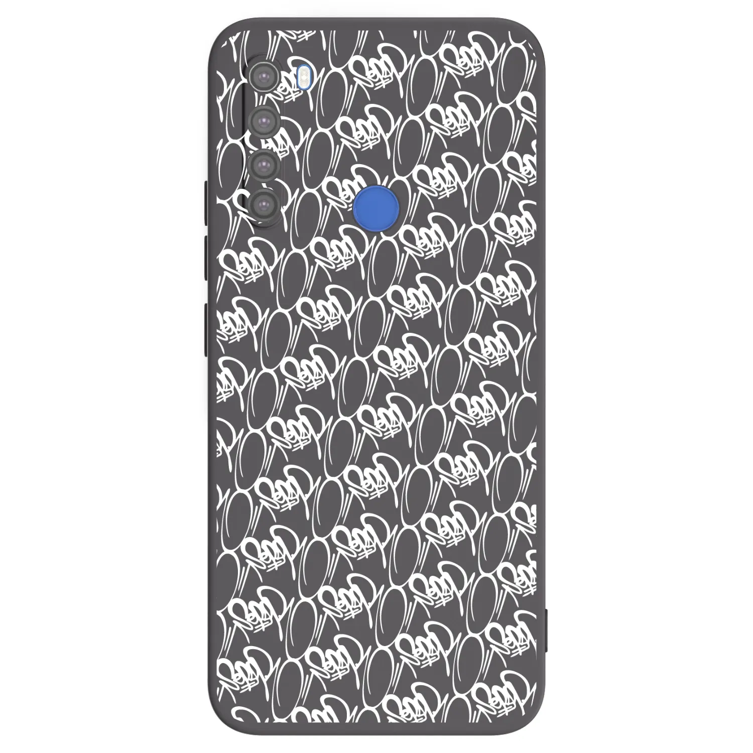 Picasee silikónový čierny obal pre Xiaomi Redmi Note 8T - Separ - White On Black 2