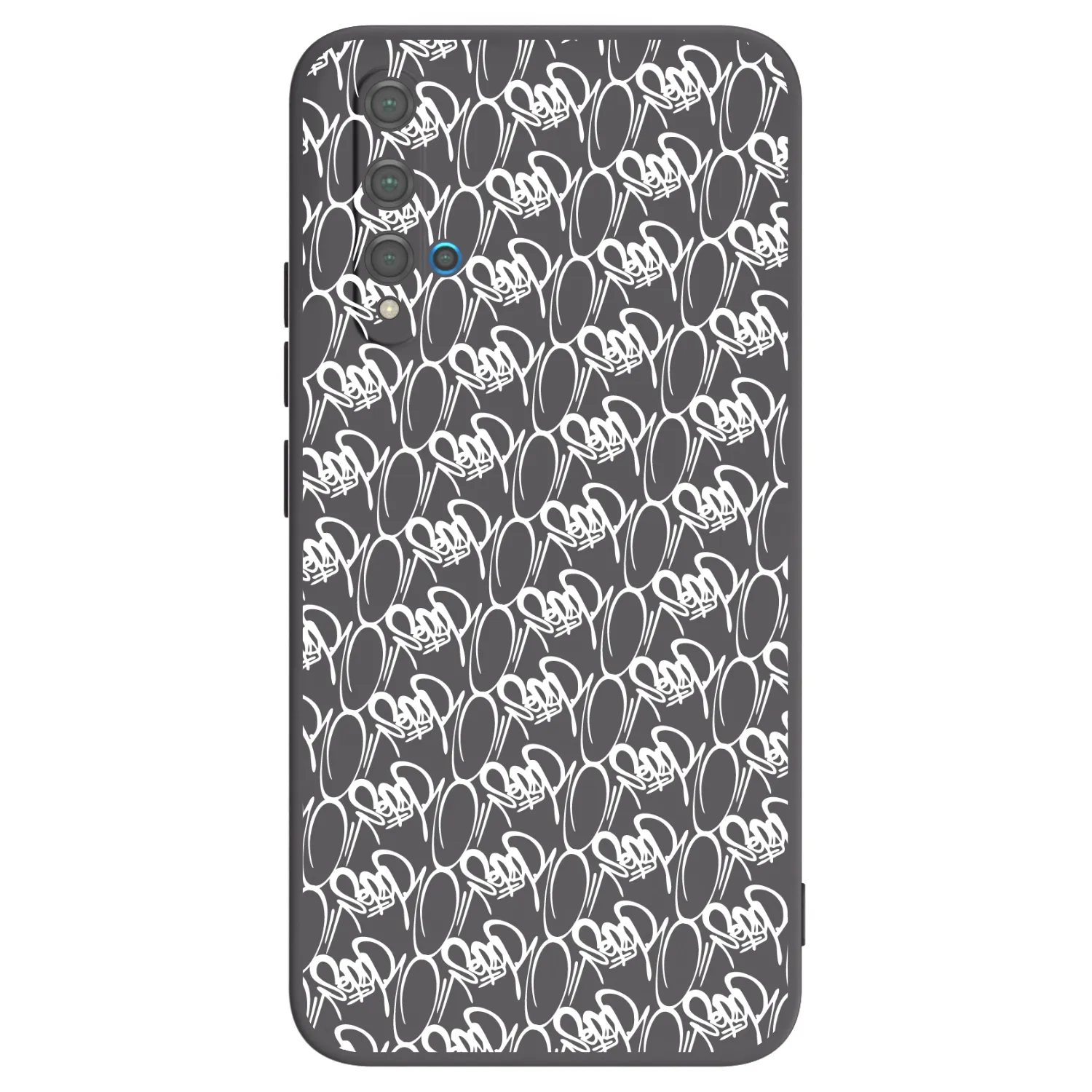 Picasee silikónový čierny obal pre Huawei Nova 5T - Separ - White On Black 2