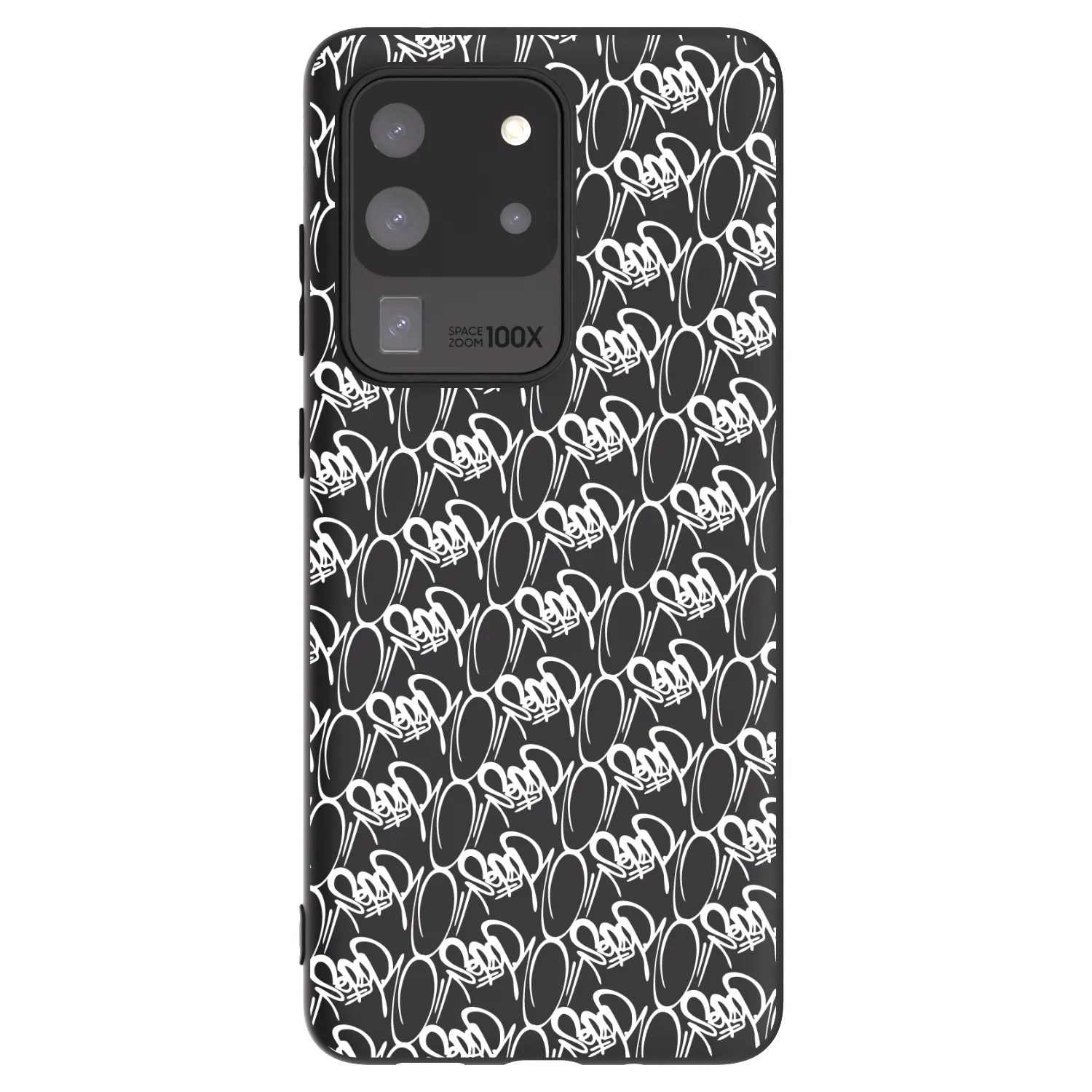 Picasee silikónový čierny obal pre Samsung Galaxy S20 Ultra 5G G988F - Separ - White On Black 2