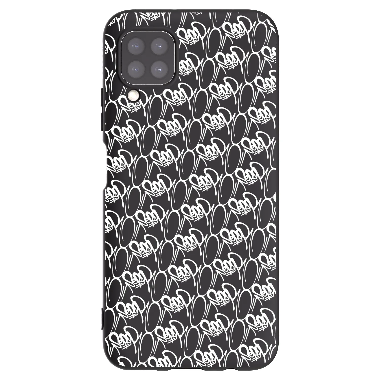 Picasee silikónový čierny obal pre Huawei P40 Lite - Separ - White On Black 2