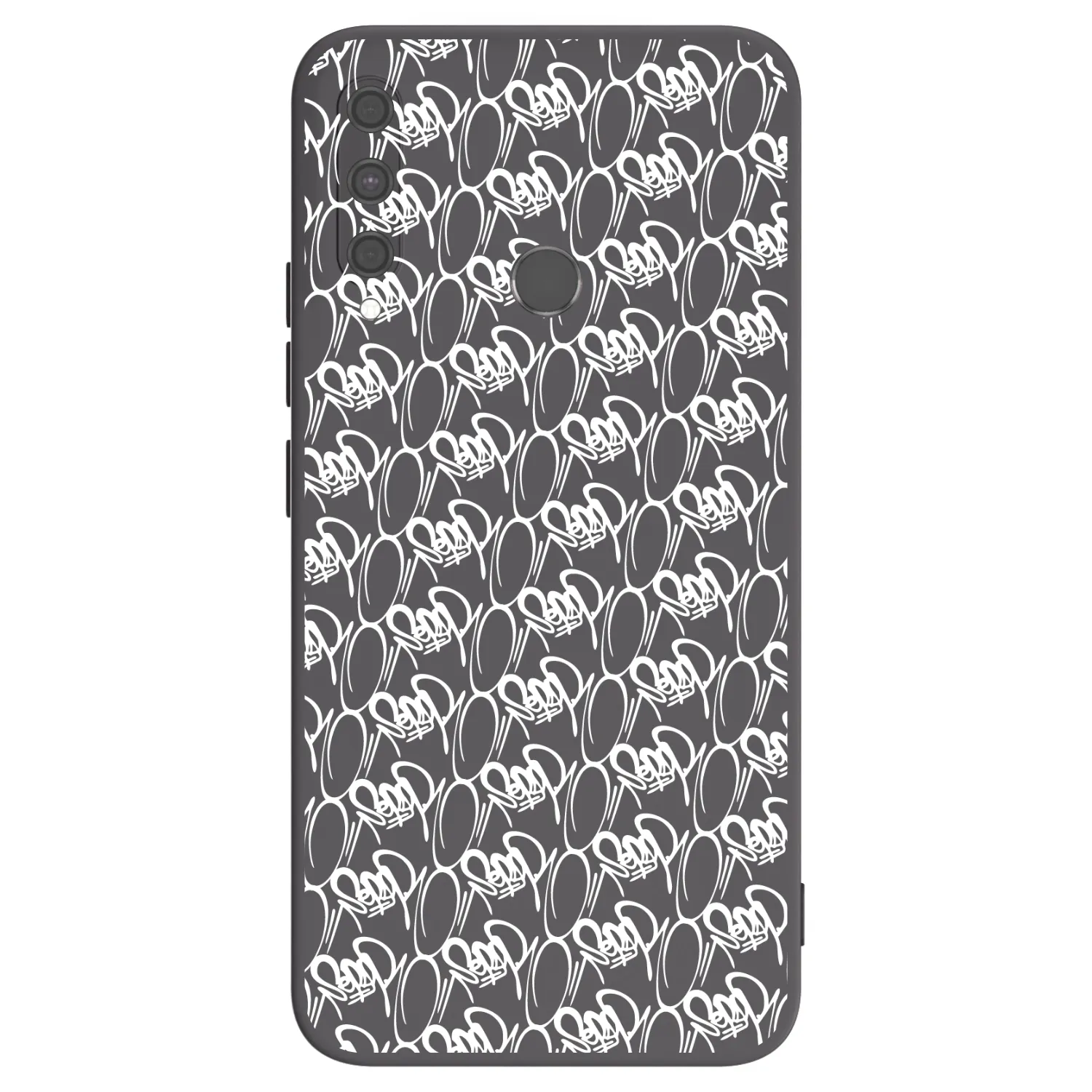 Picasee silikónový čierny obal pre Huawei P40 Lite E - Separ - White On Black 2