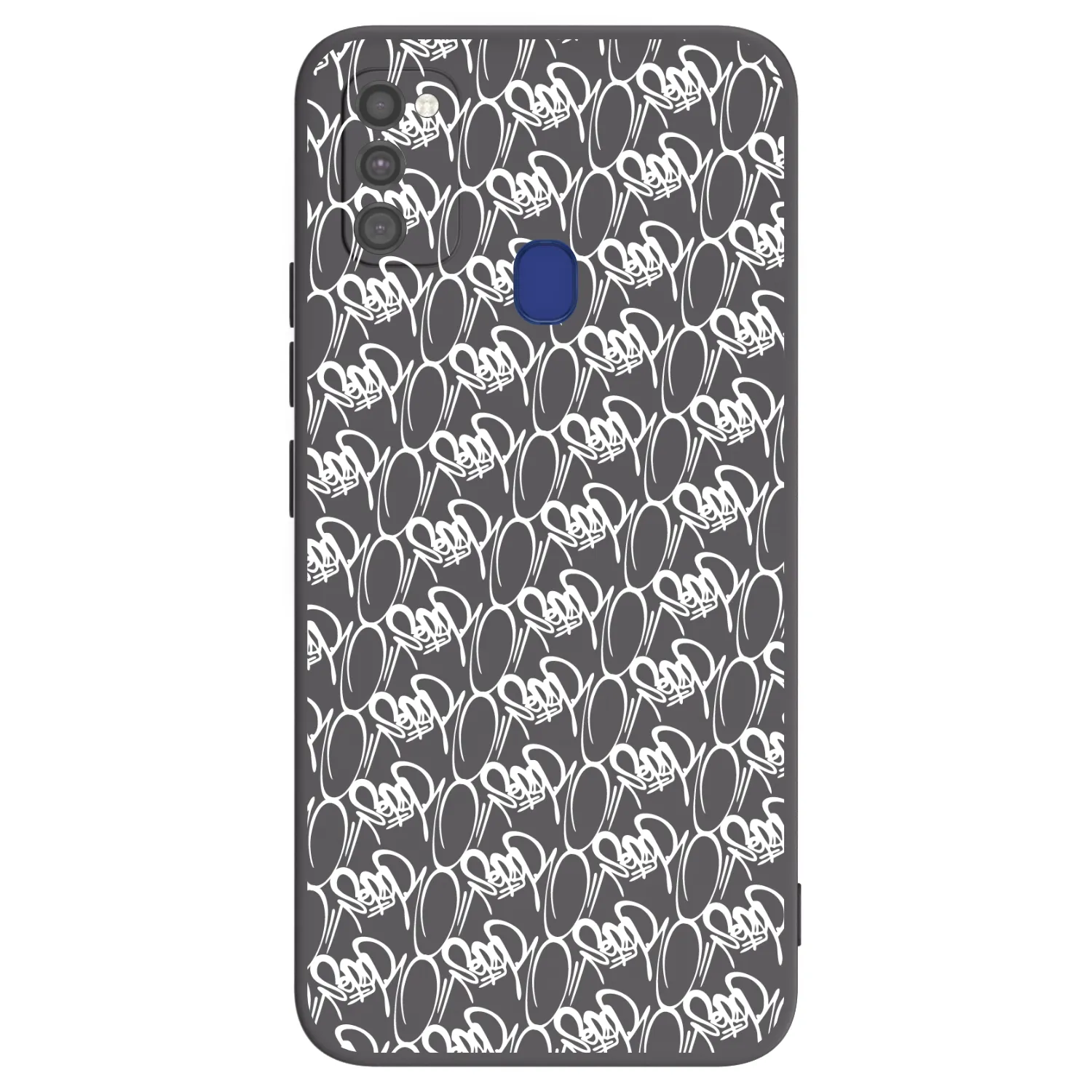 Picasee silikónový čierny obal pre Samsung Galaxy M21 M215F - Separ - White On Black 2