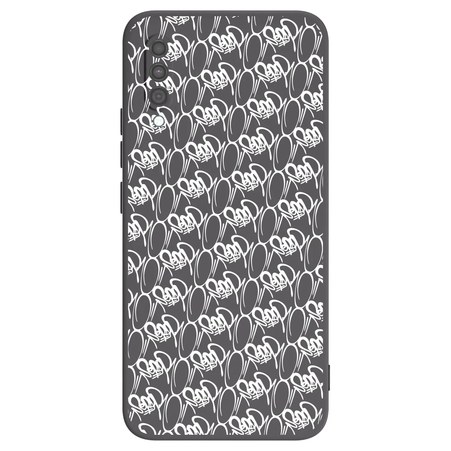 Picasee silikónový čierny obal pre Samsung Galaxy A30s A307F - Separ - White On Black 2