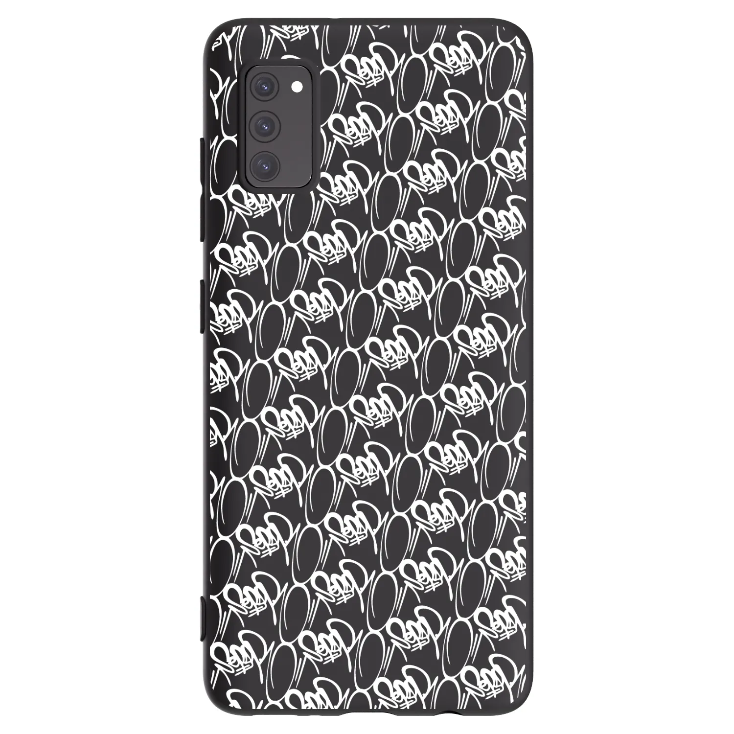 Picasee silikónový čierny obal pre Samsung Galaxy A41 A415F - Separ - White On Black 2
