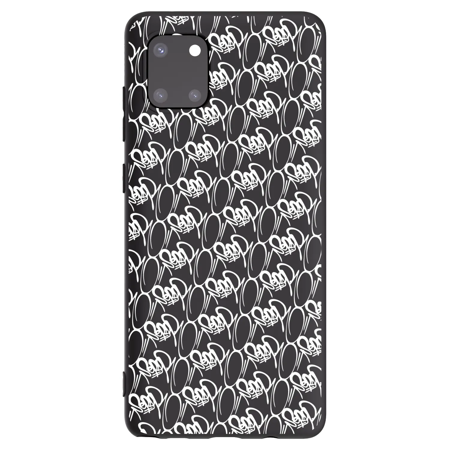 Picasee silikónový čierny obal pre Samsung Galaxy Note 10 Lite N770F - Separ - White On Black 2
