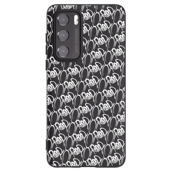 Obal pre Huawei P40 - Separ - White On Black 2