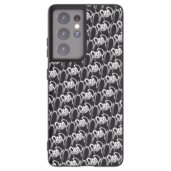 Obal pre Samsung Galaxy S21 Ultra 5G G998B - Separ - White On Black 2