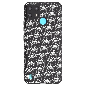 Obal pre Realme C21 - Separ - White On Black 2