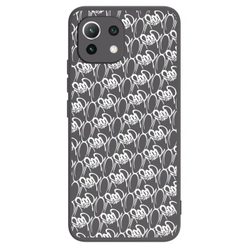 Obal pre Xiaomi 11 Lite 5G NE - Separ - White On Black 2