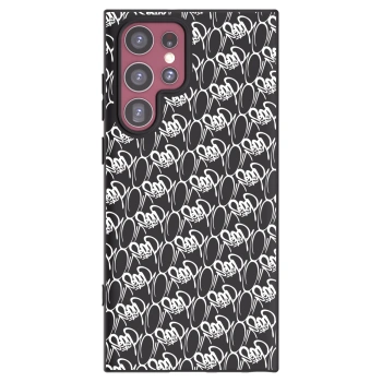 Obal pre Samsung Galaxy S22 Ultra 5G - Separ - White On Black 2
