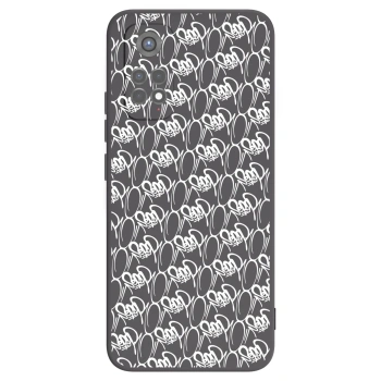 Picasee silikónový čierny obal pre Xiaomi Redmi Note 11S 5G - Separ - White On Black 2