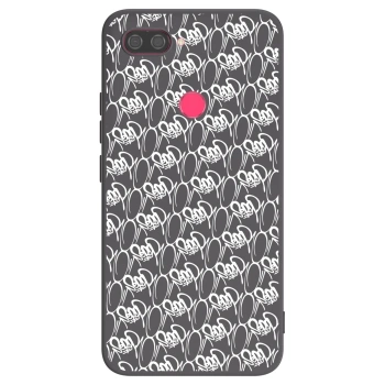 Obal pre Xiaomi Mi 8 Lite - Separ - White On Black 2