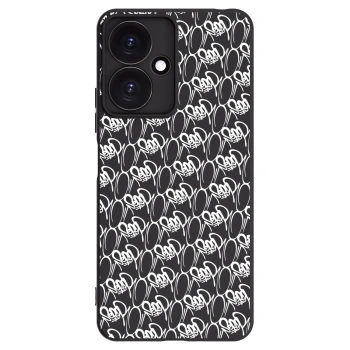 Obal pre Xiaomi Redmi 13C 5G - Separ - White On Black 2