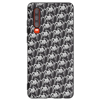 Obal pre Huawei P30 - Separ - White On Black 2